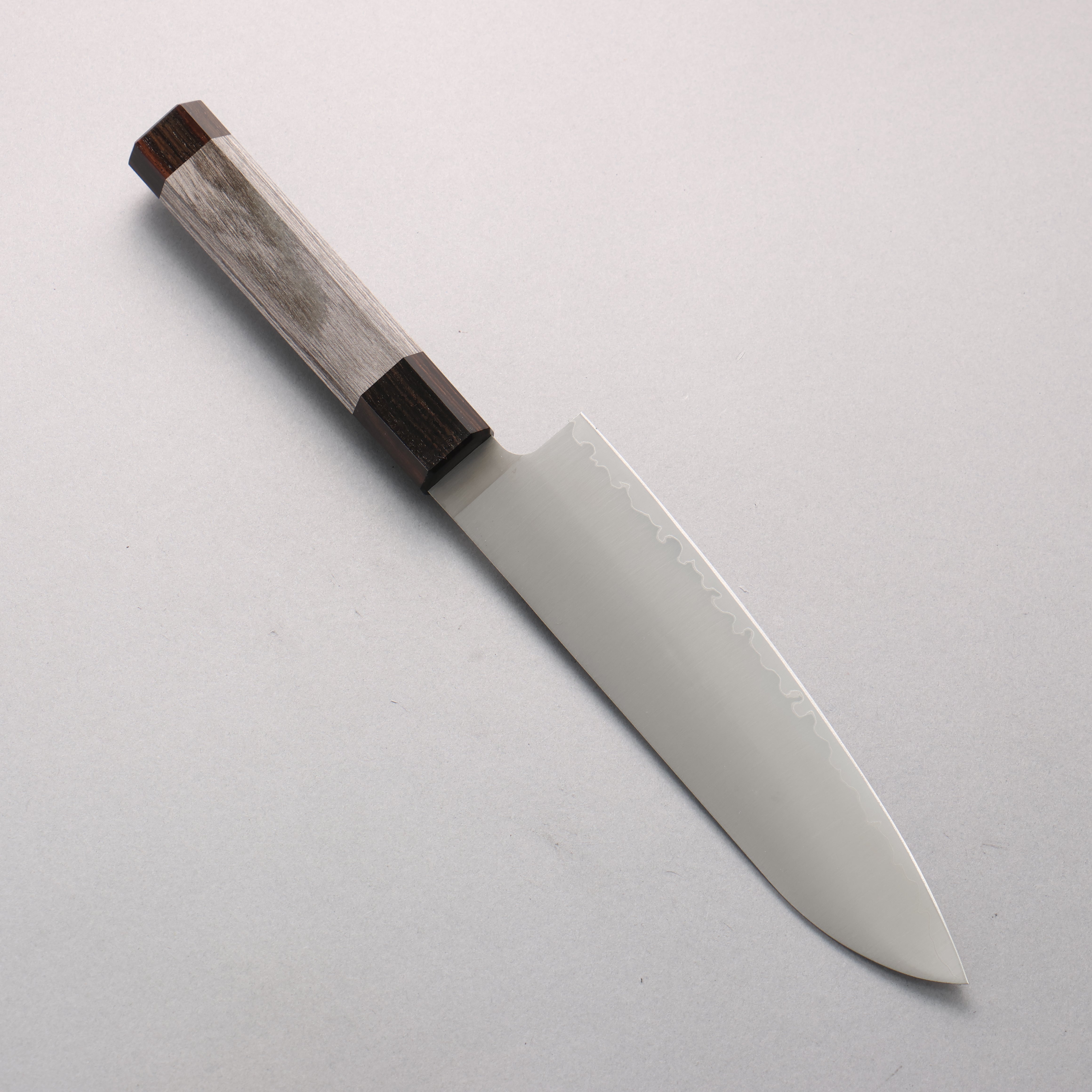 Kanetsune SG2 Santoku 180mm Gray Pakka wood Handle - Seisuke Knife