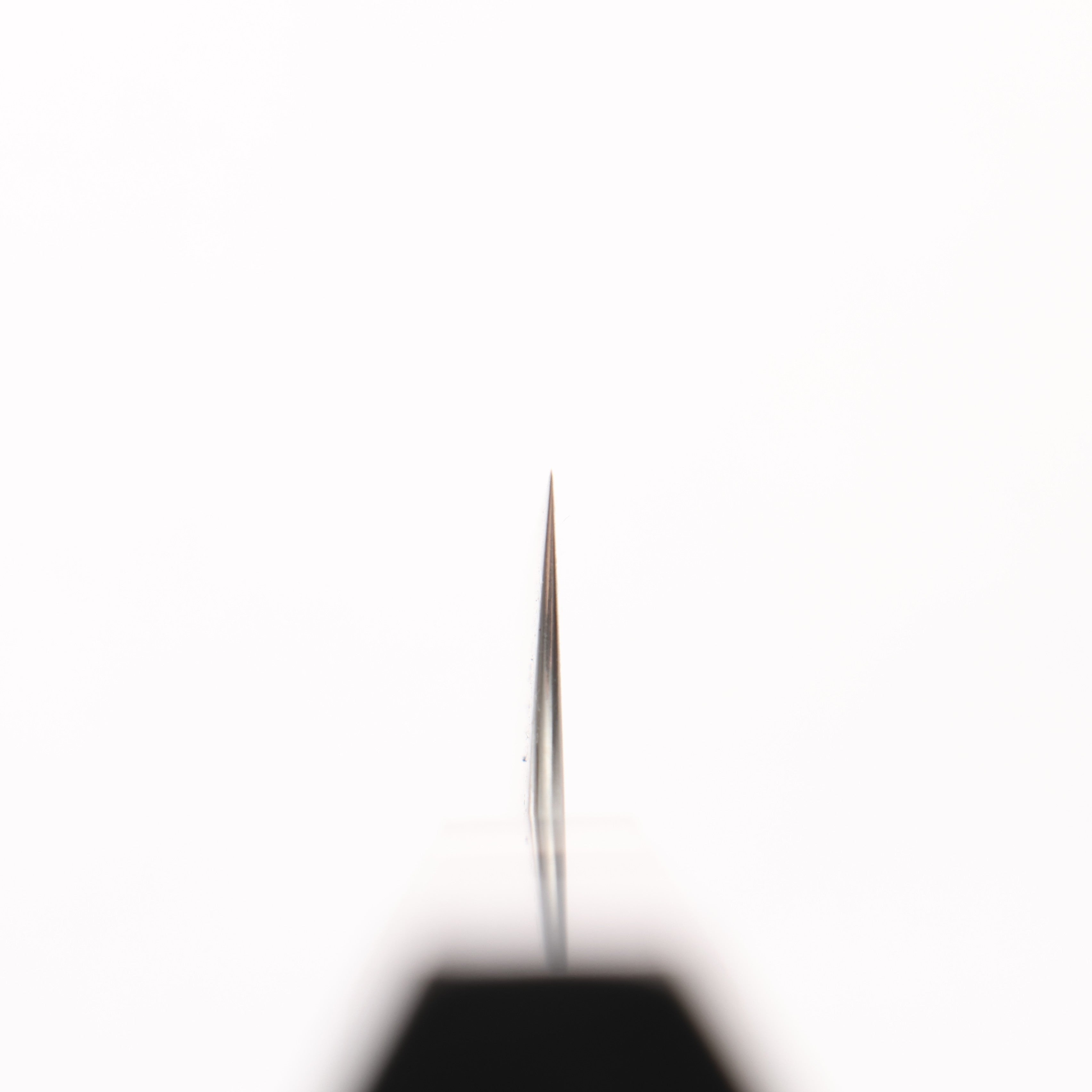 Yoshimi Kato VG10 Black Damascus Petty-Utility 120mm Ebony Wood & White Ring Handle - Seisuke Knife