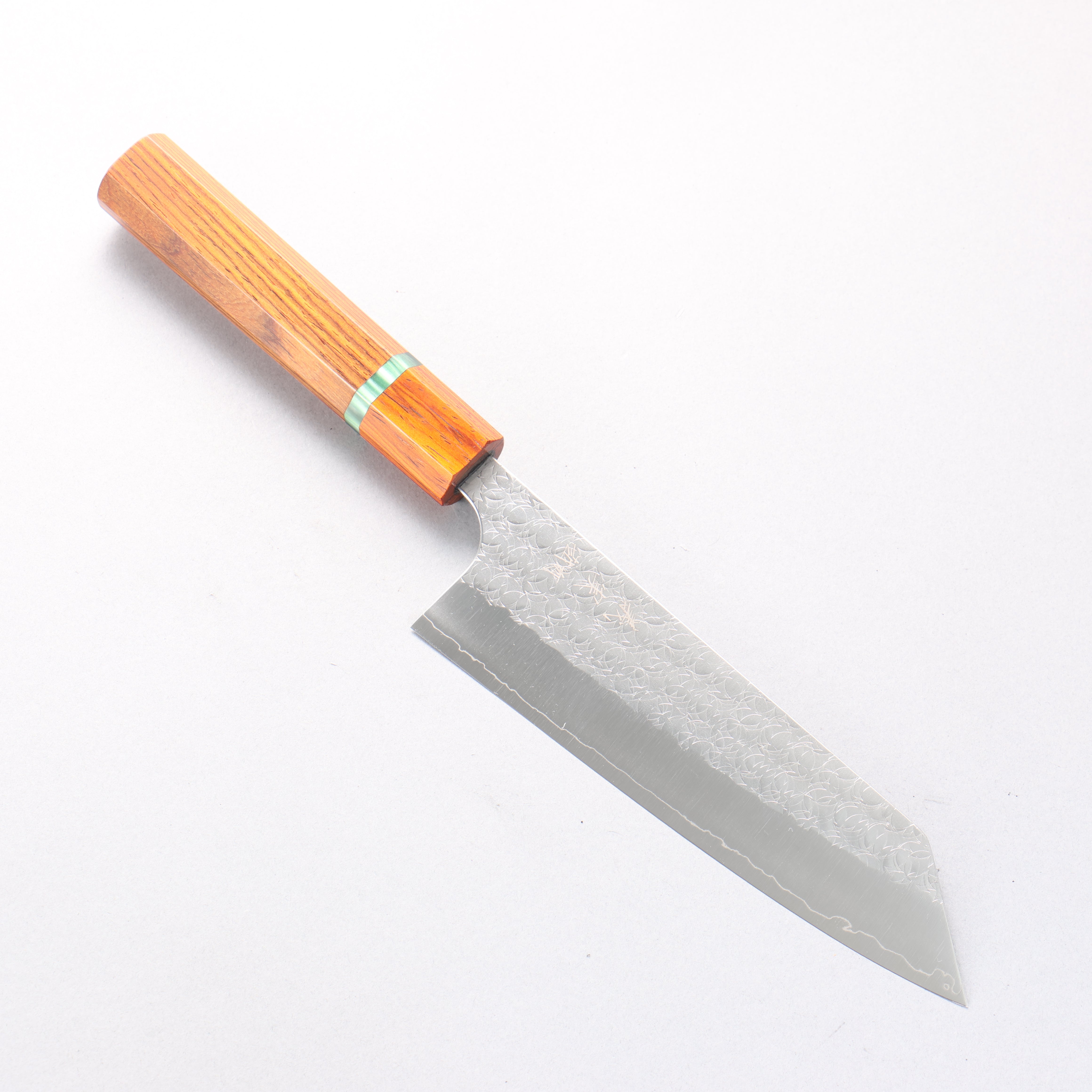 Yoshimi Kato Minamo SG2 Hammered Bunka 170mm Cocobolo (with Green Ring) Handle - Seisuke Knife