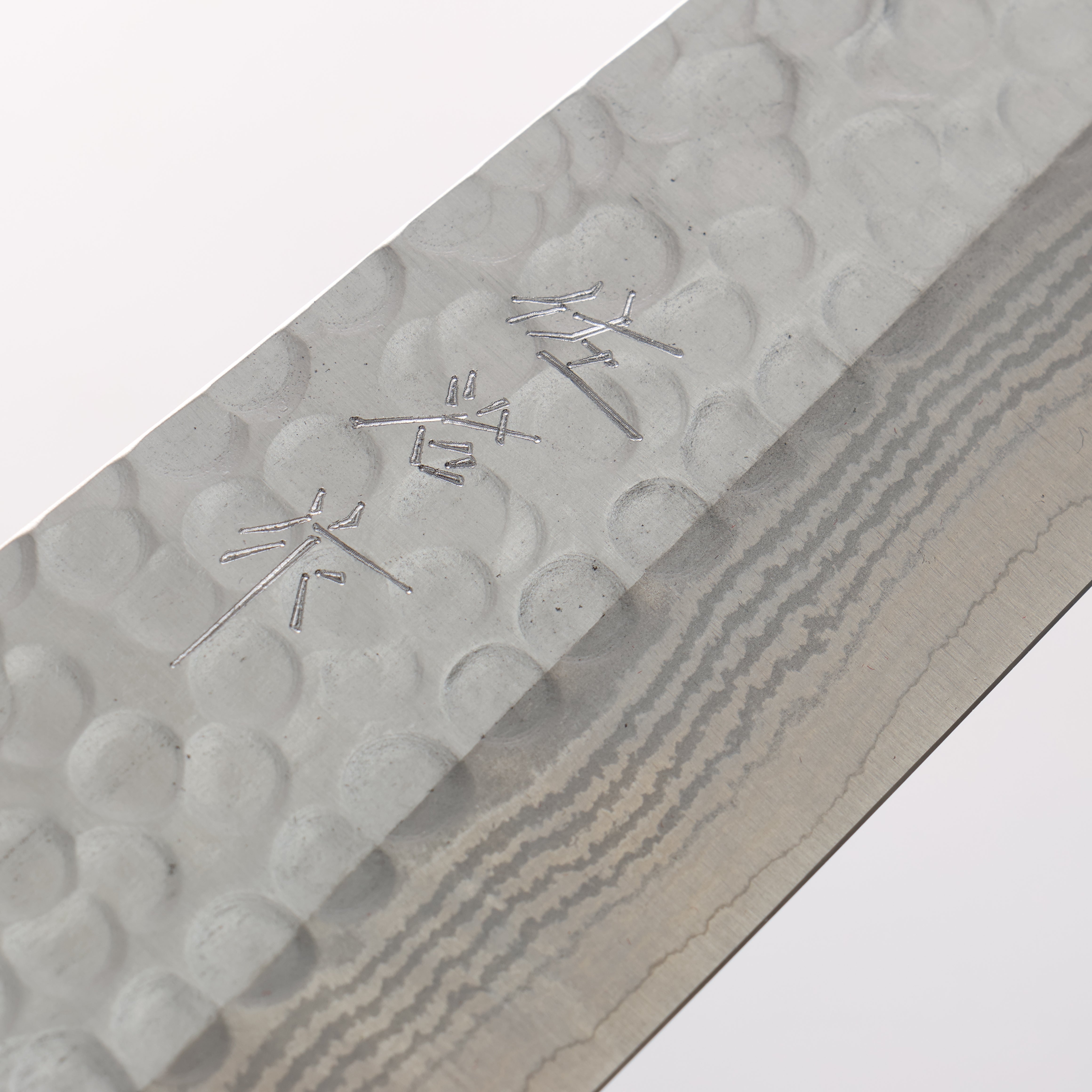 Takeshi Saji SRS13 Damascus Maru Hammered Kiritsuke Gyuto 180mm Cloud Pattern Corian Handle - Seisuke Knife