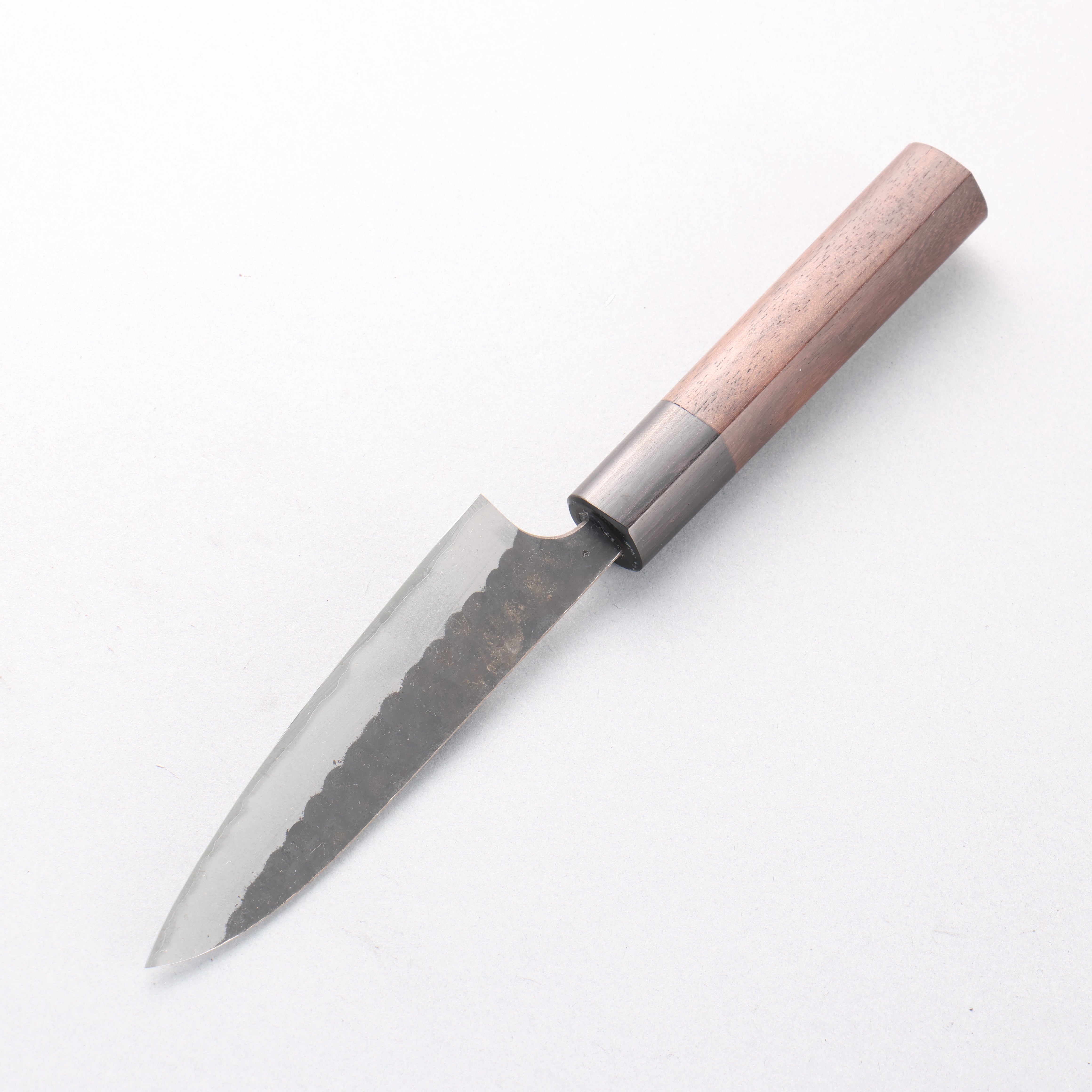 Anryu Blue Super Hammered Kurouchi Petty-Utility 120mm Shitan Handle - Seisuke Knife