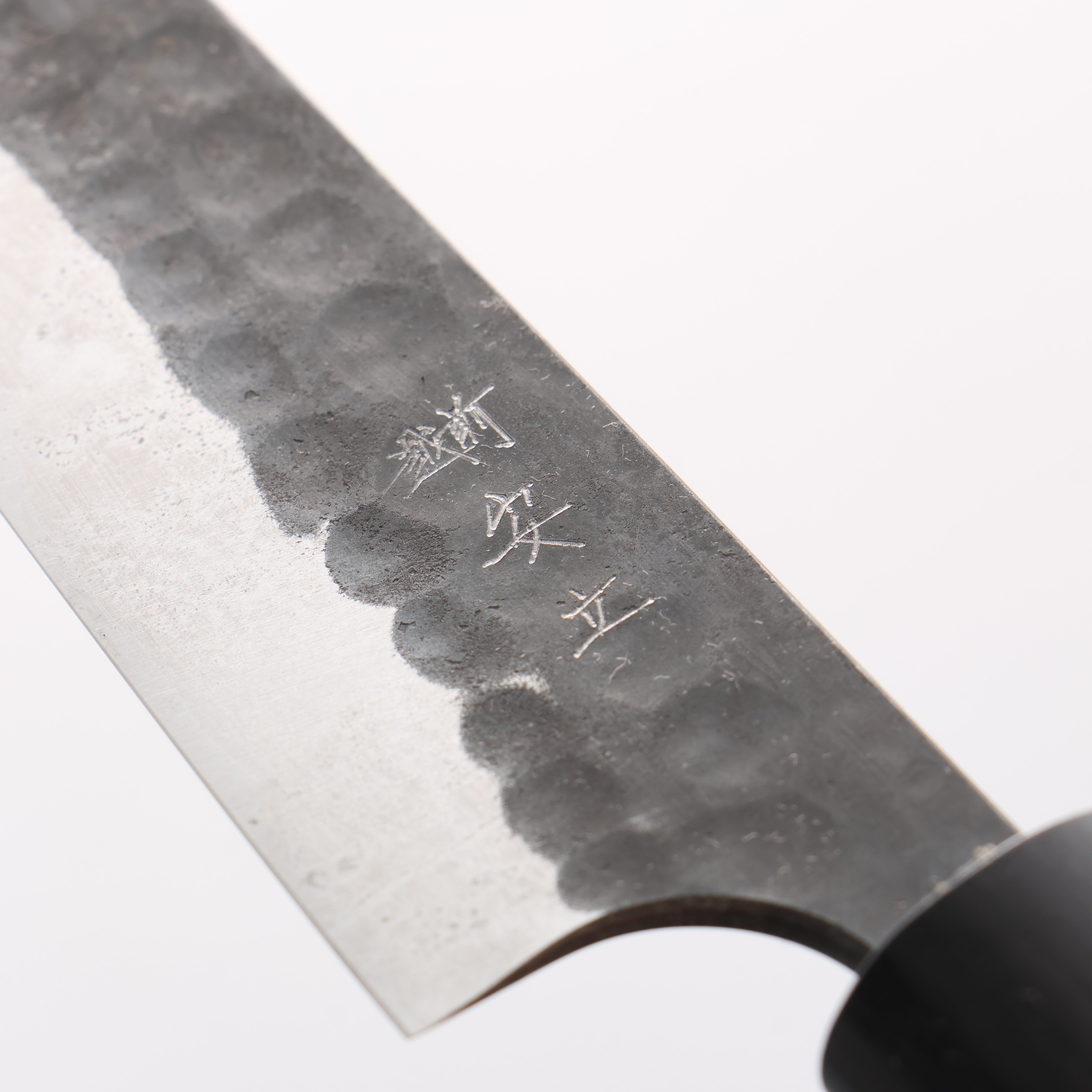 Anryu Blue Super Hammered Kurouchi Petty-Utility 120mm Shitan Handle - Seisuke Knife