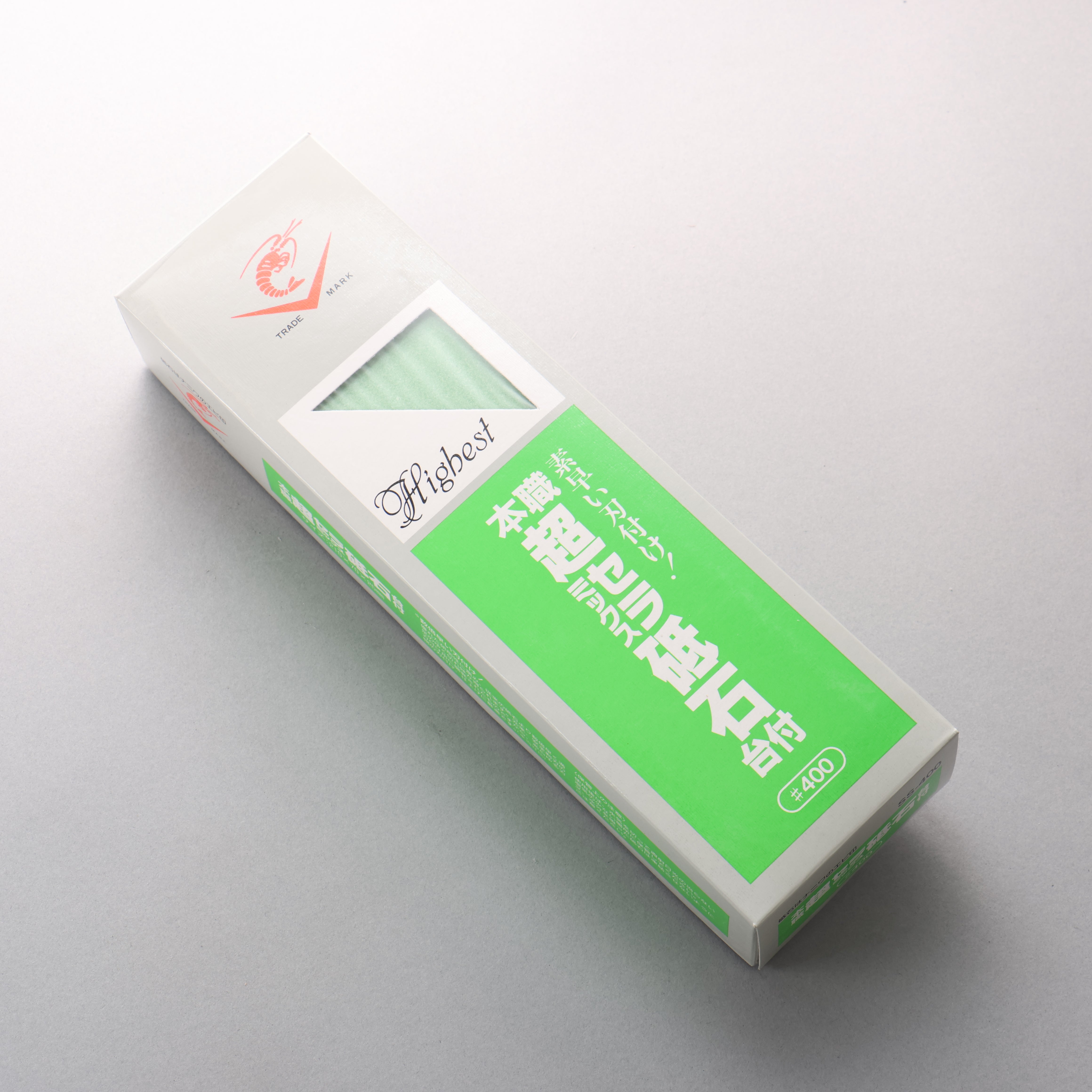 Naniwa Chou Ceramics with Base Sharpening Stone #400 SS-400 210 x 70 x 25mm - Seisuke Knife