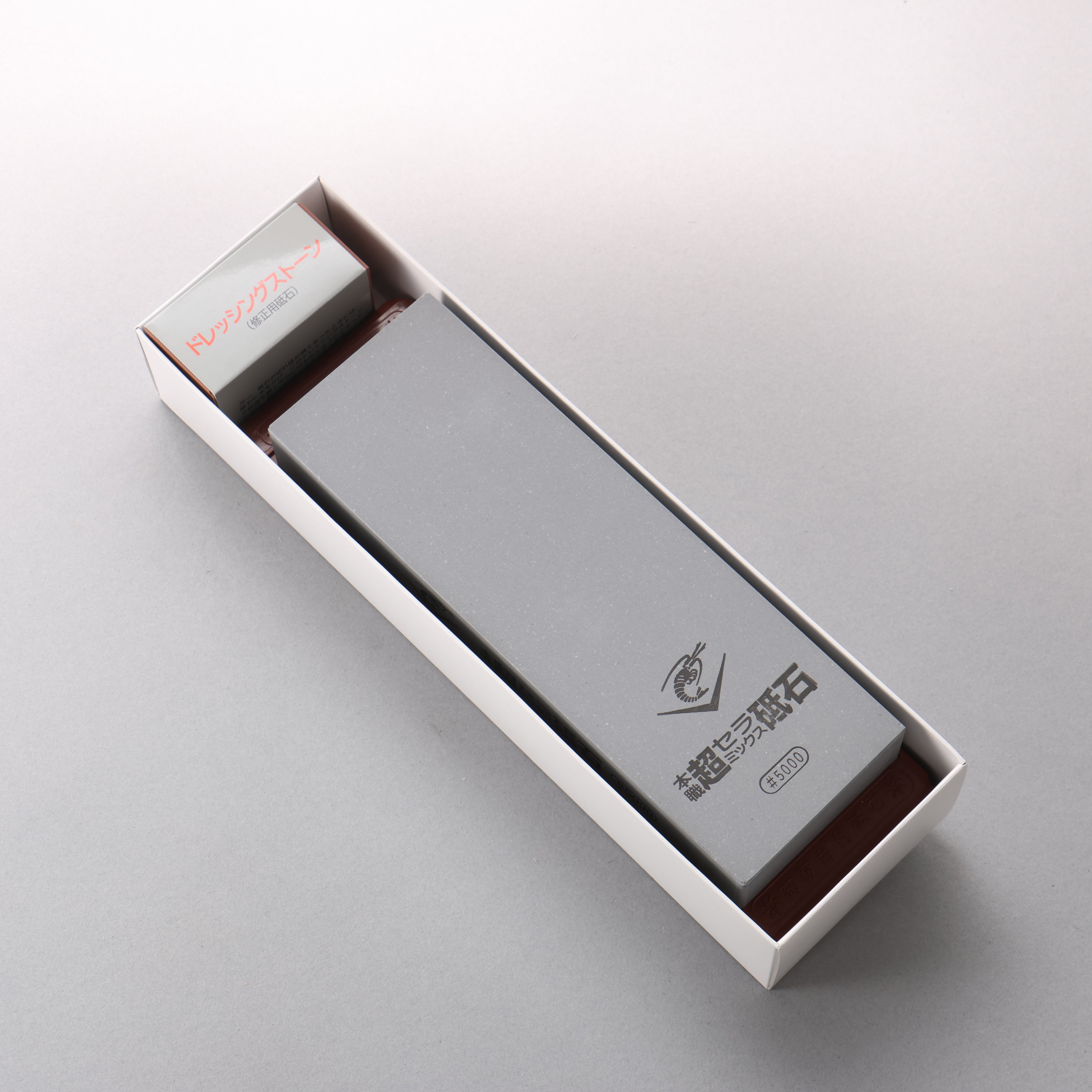Naniwa Chou Ceramics with Base Sharpening Stone #5000 SS-5000 210 x 70 x 25mm - Seisuke Knife