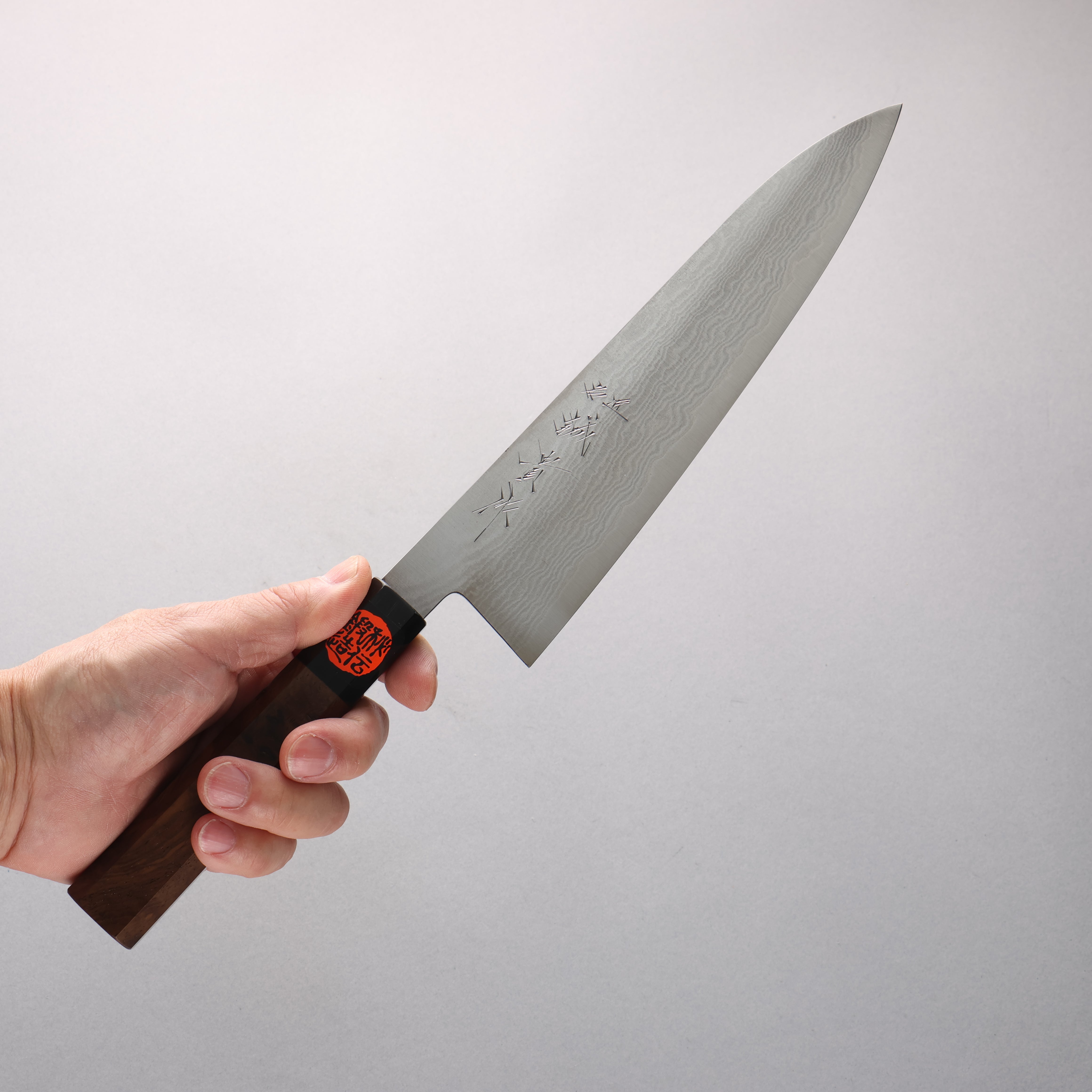 Shigeki Tanaka VG10 17 Layer Damascus Gyuto 210mm Walnut Handle