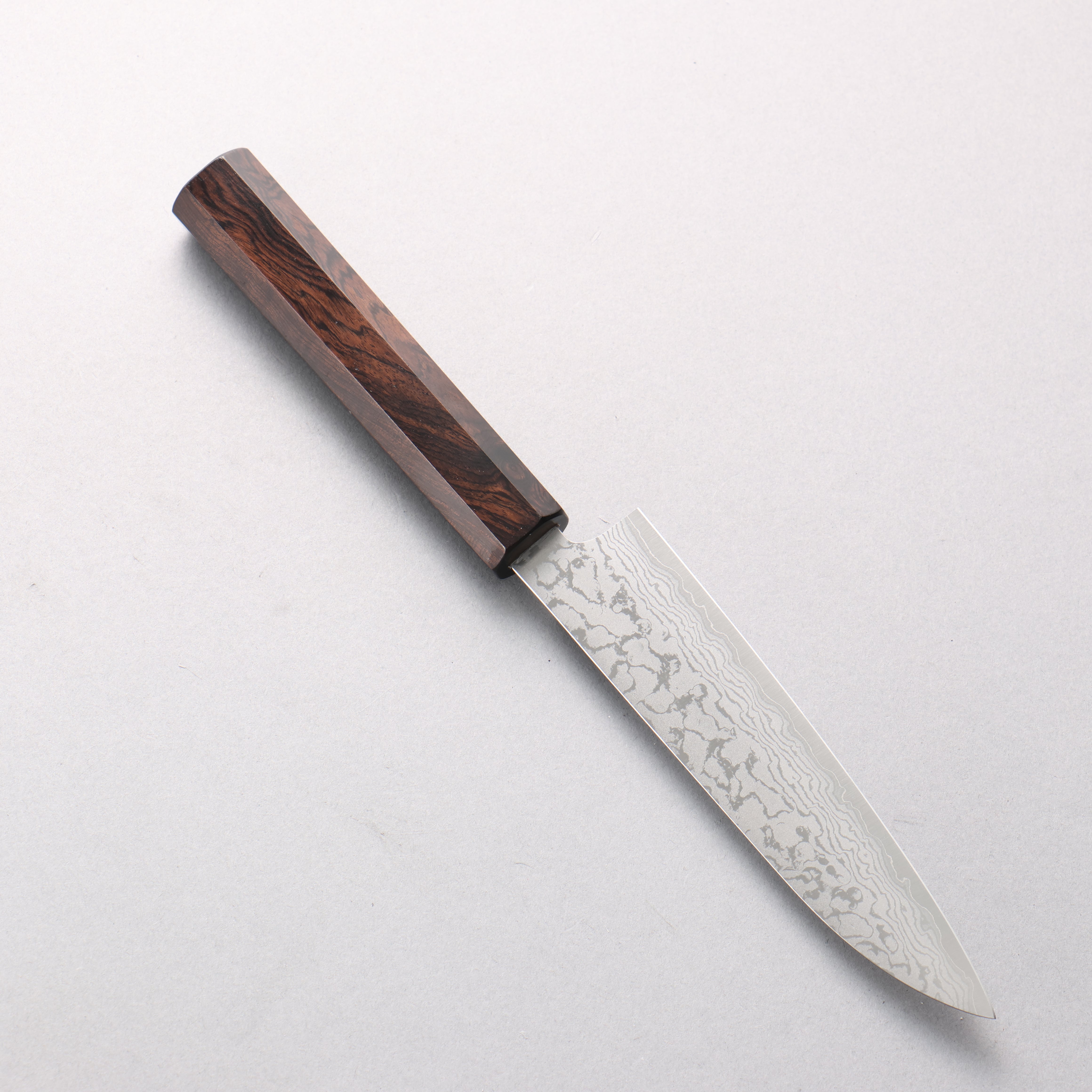 Makoto Kurosaki VG7 Damascus Petty-Utility 135mm Ebony Wood Handle - Seisuke Knife