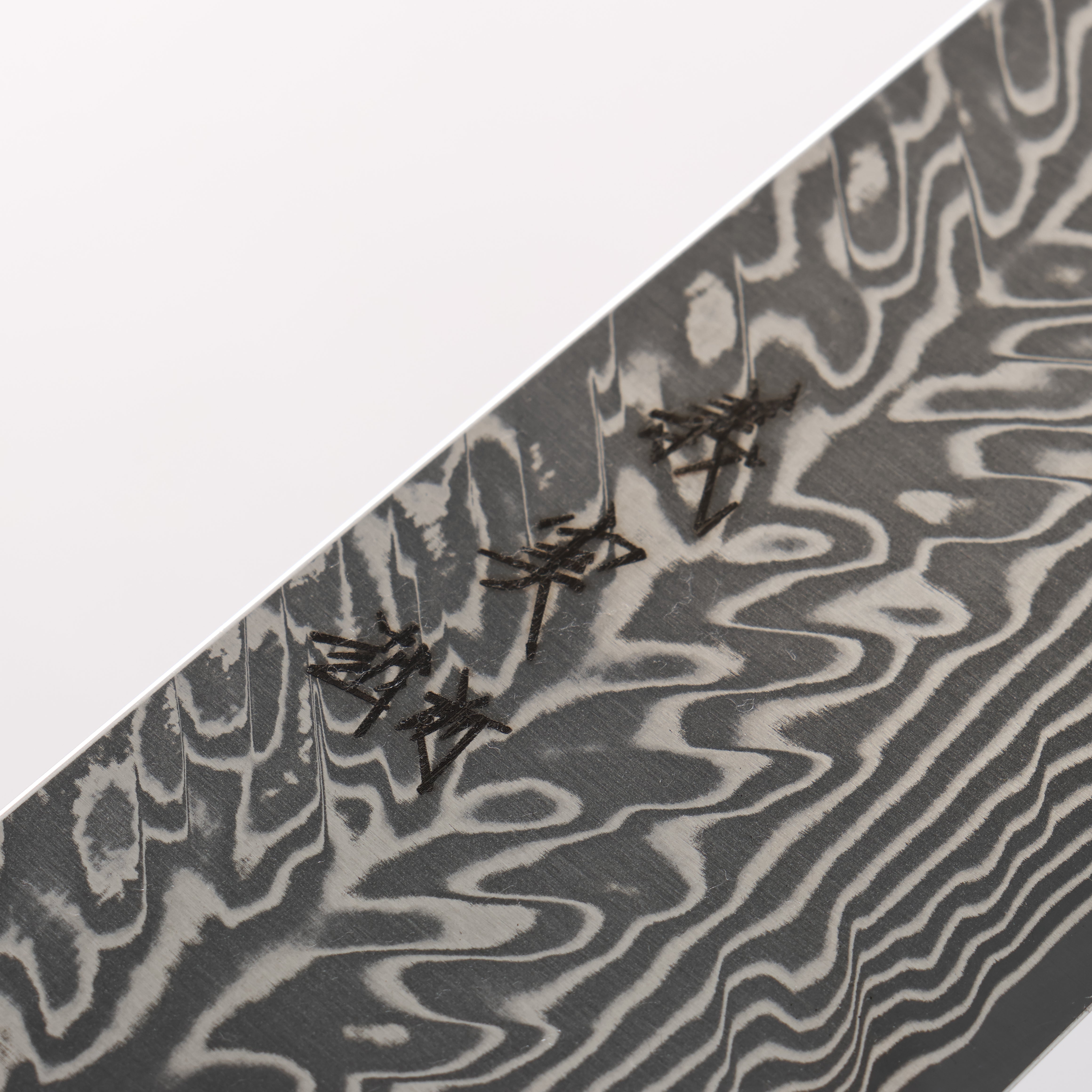 Yoshimi Kato SG2 Black Damascus Bunka 170mm Carbon Fiber (ferrule: Blue Marble Resin) Handle