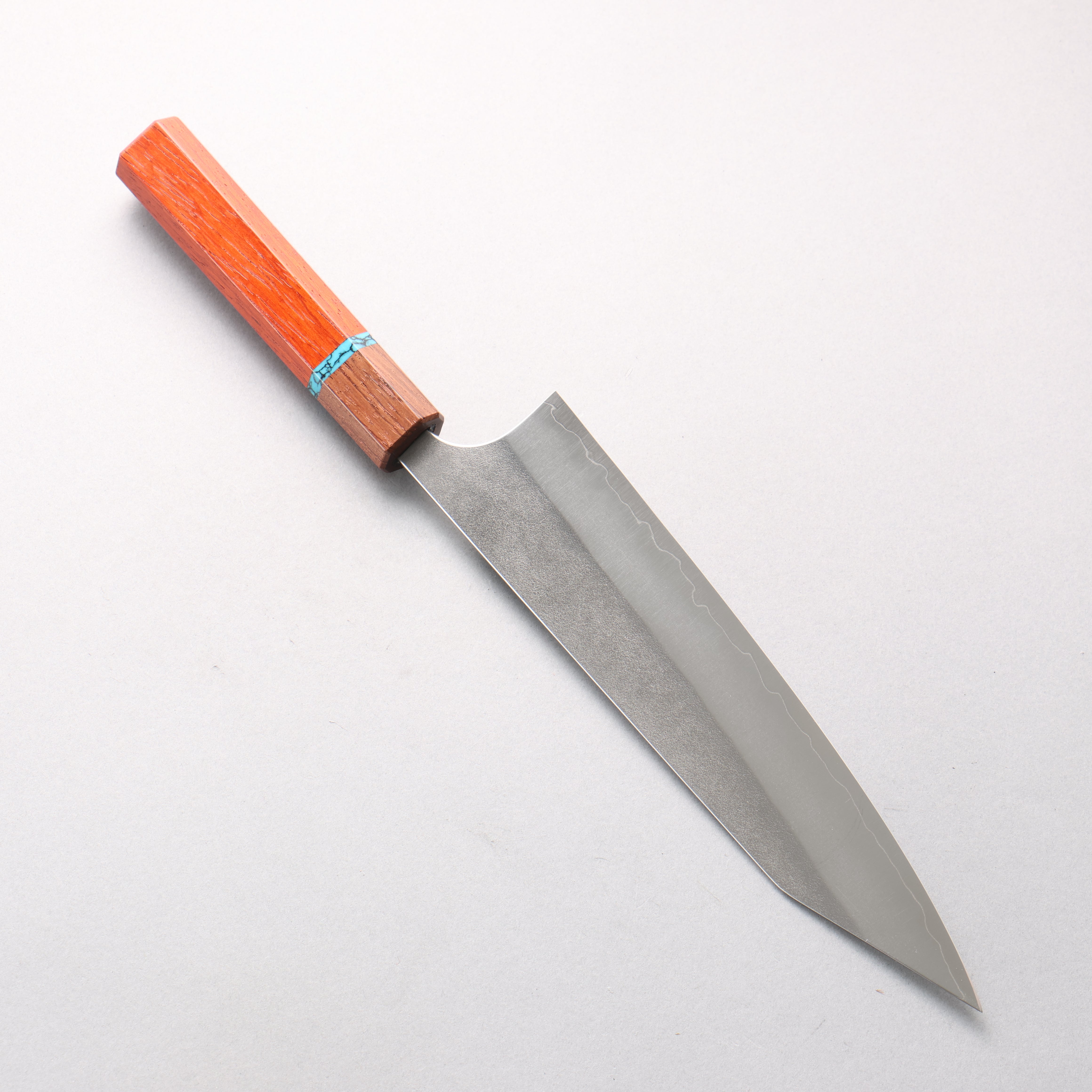 Yoshimi Kato SG2 Nashiji Kiritsuke Gyuto 210mm Padoauk(Turquoise Ring) Handle