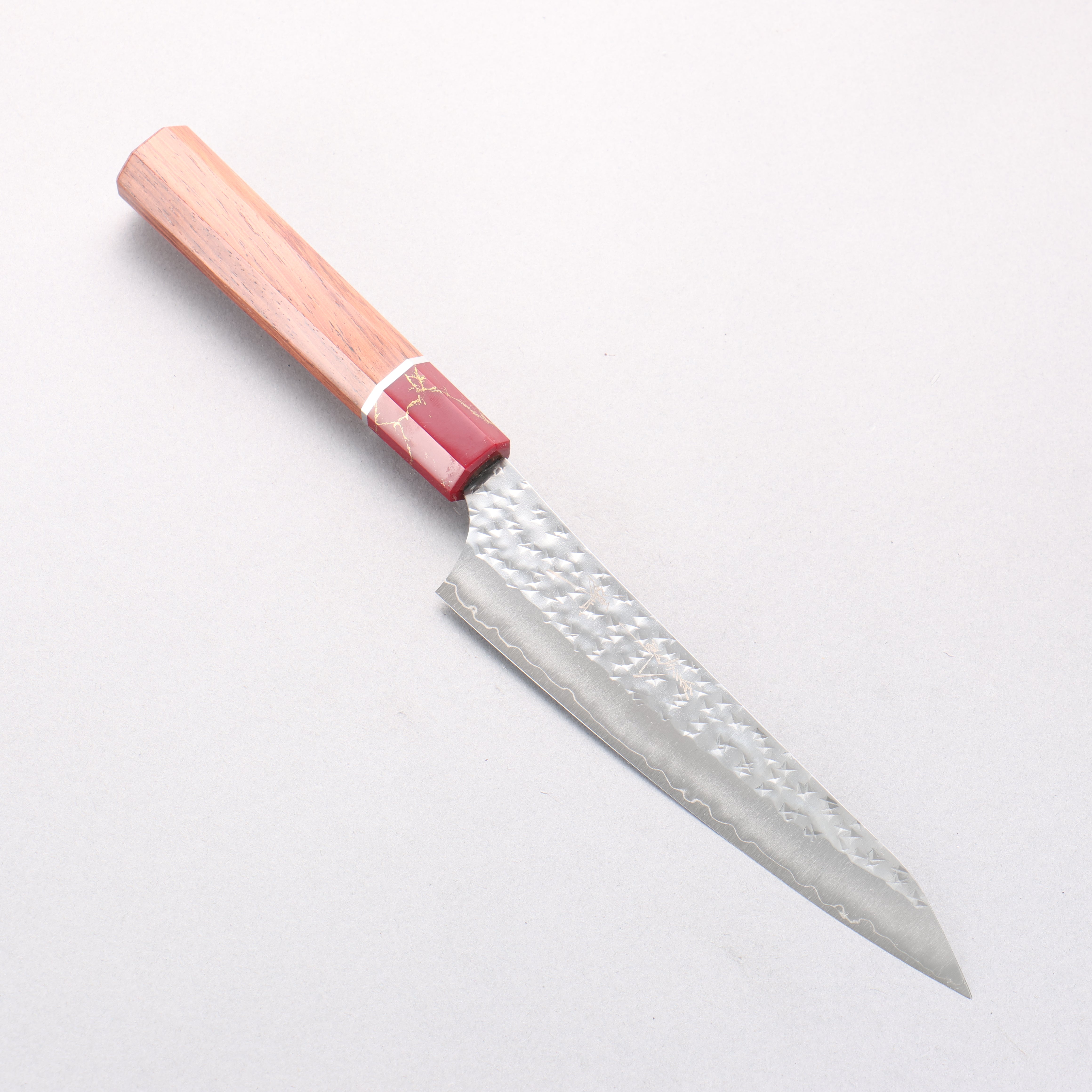 Yu Kurosaki Senko Ei SG2 Hammered Petty-Utility 150mm Rosewood (Ferrule: Red Turquoise) Handle - Seisuke Knife