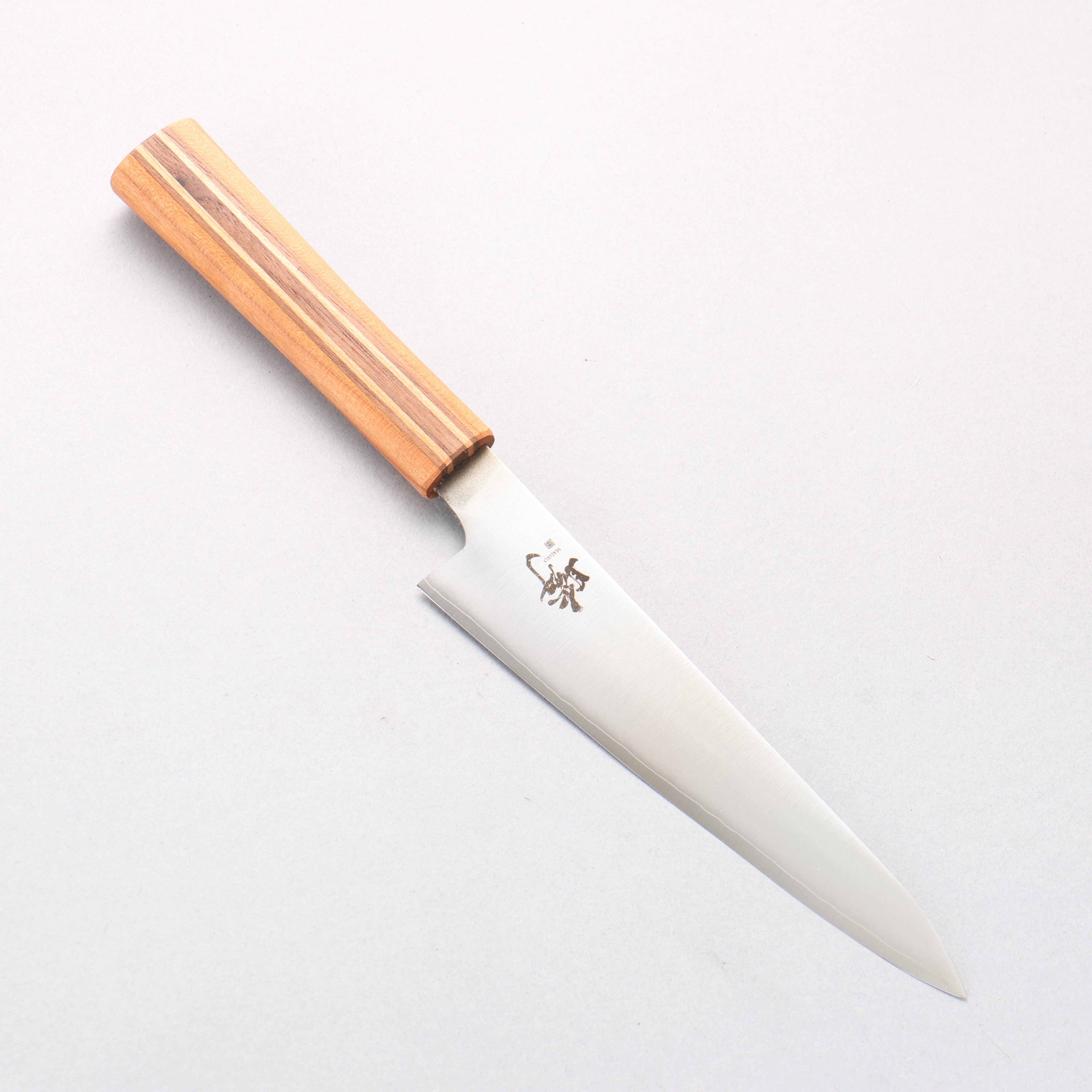 Shigeki Tanaka Majiro Silver Steel No.3 Petty-Utility 150mm Maple, Cherry, Walnut Handle - Seisuke Knife