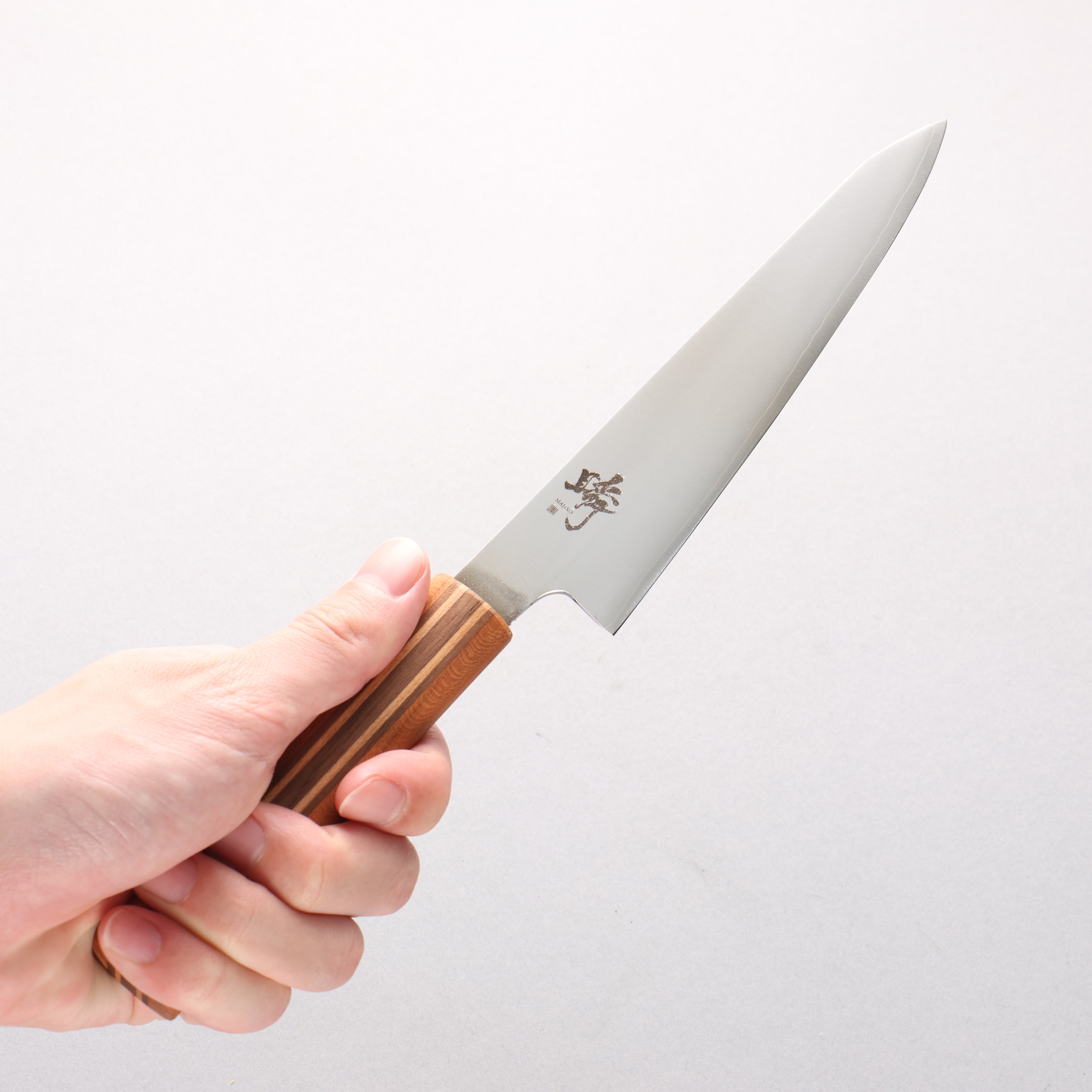 Shigeki Tanaka Majiro Silver Steel No.3 Petty-Utility 150mm Maple, Cherry, Walnut Handle - Seisuke Knife