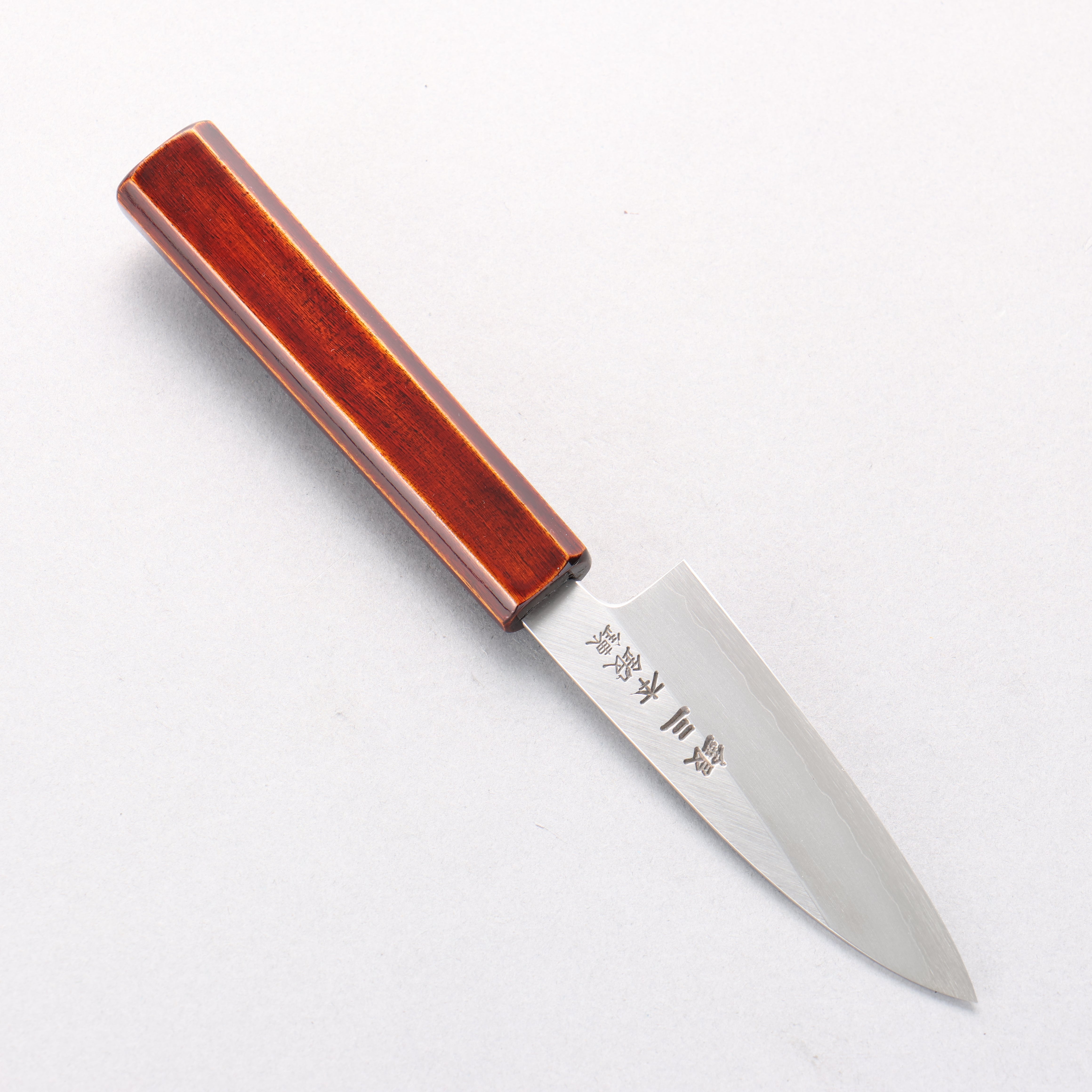 Hado Silver Steel No.3 Migaki Paring 90mm Kijiro-Nuri Lacquered Handle - Seisuke Knife
