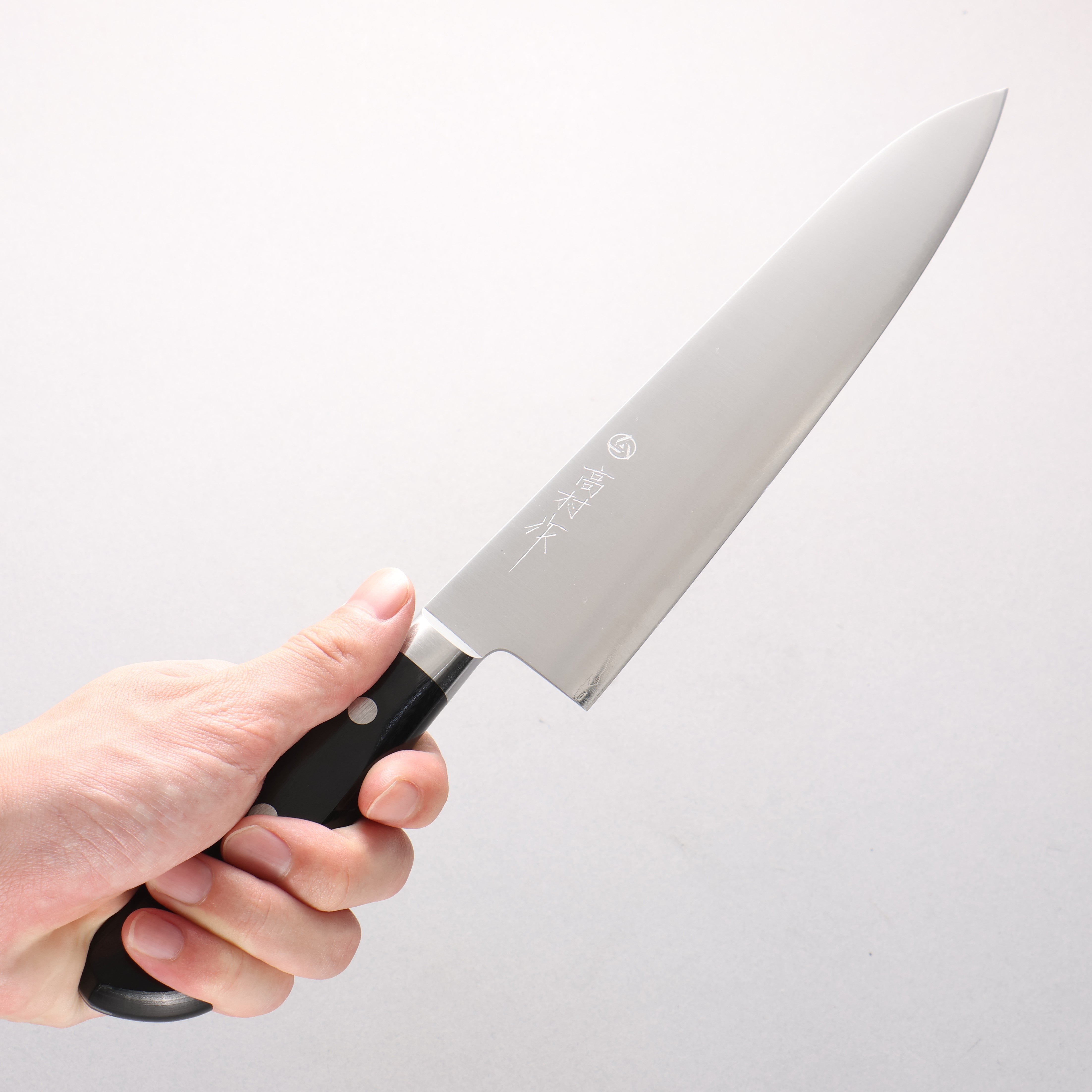 Takamura Knives VG10 Migaki Finished Gyuto 210mm with Black Pakkawood