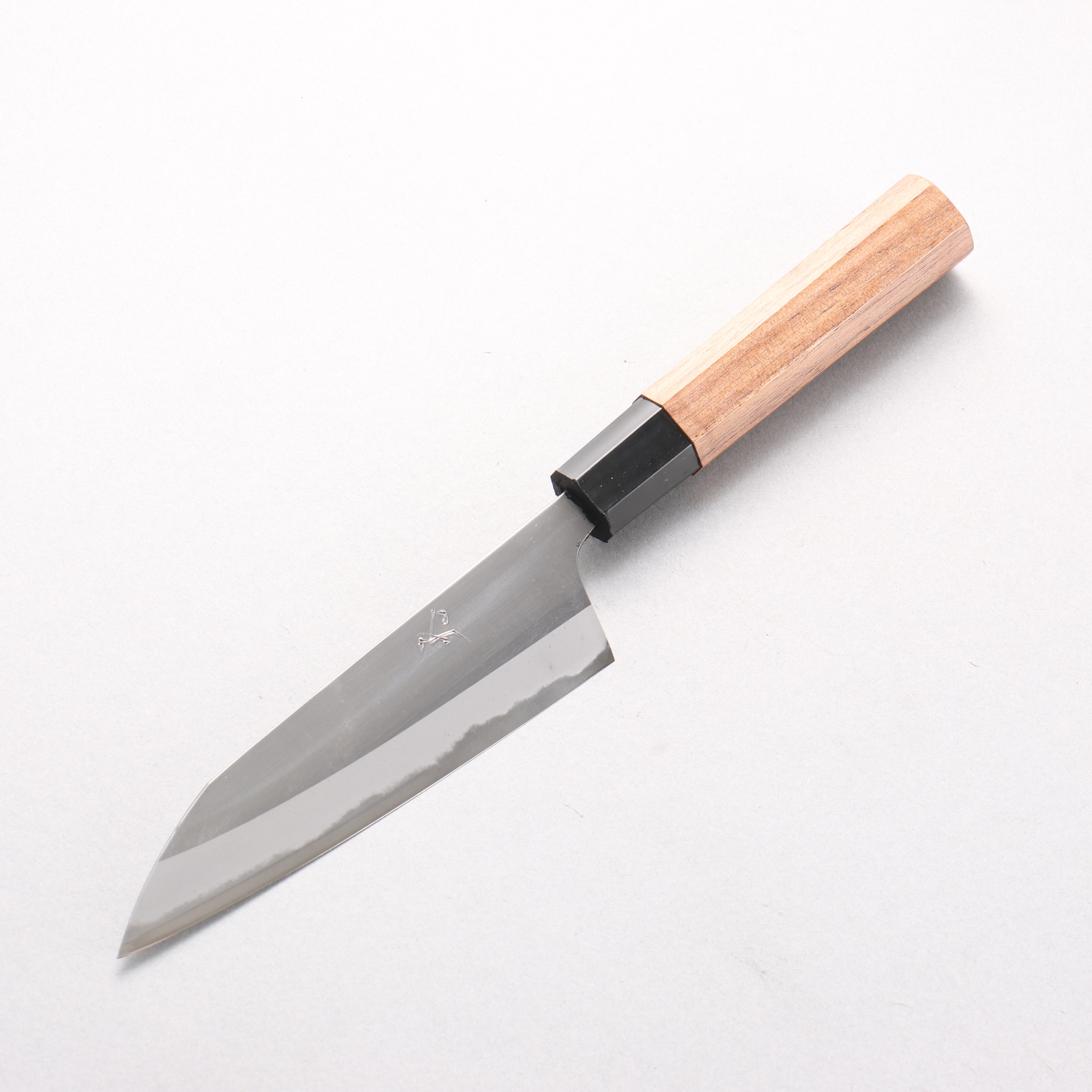 Daisuke Nishida White Steel No.1 Migaki Petty-Utility 130mm Walnut Handle - Seisuke Knife
