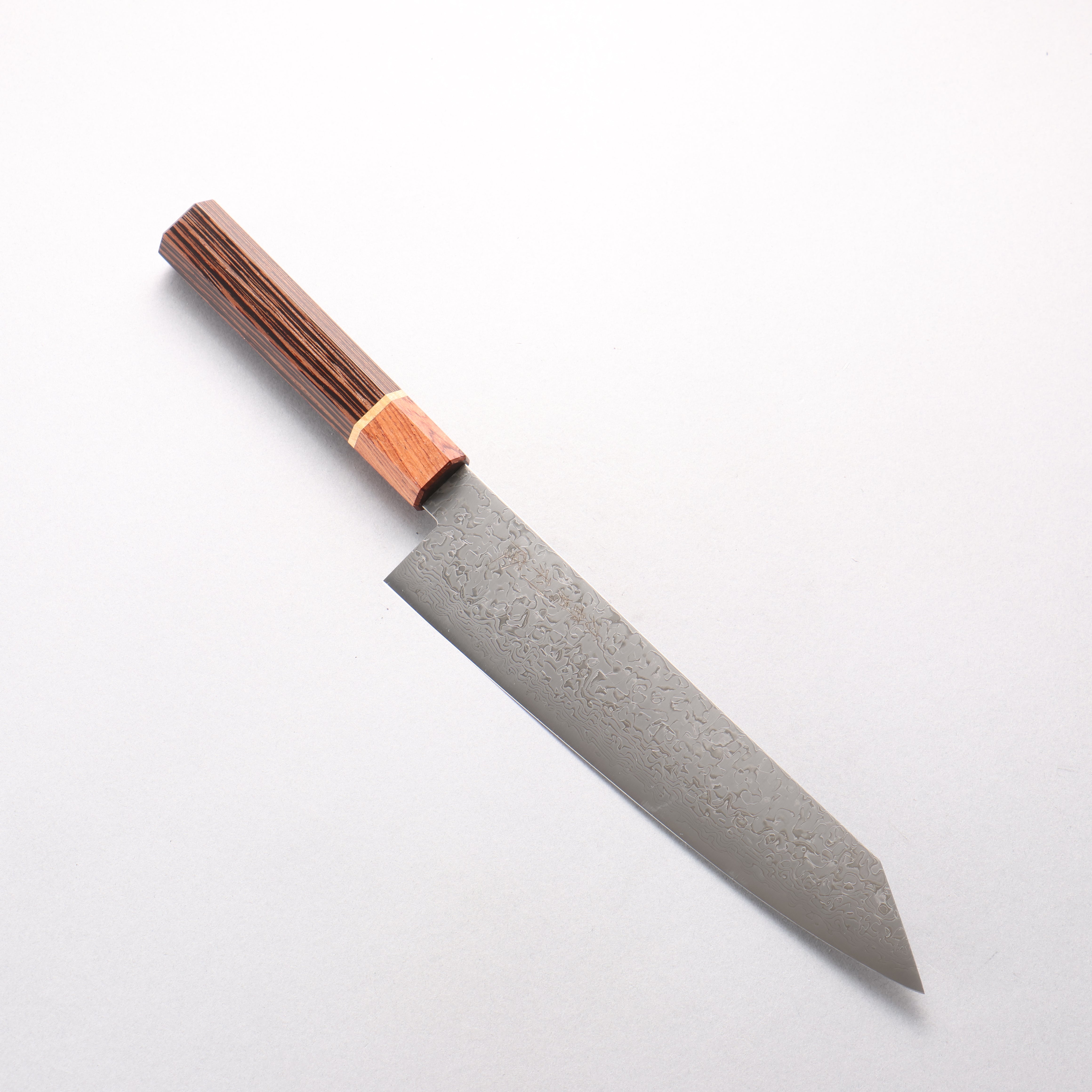 Toshitaka VG10 15 Layer Damascus Kiritsuke Gyuto 210mm Wenge with Cherry Ring (ferrule: Rosewood) Handle - Seisuke Knife