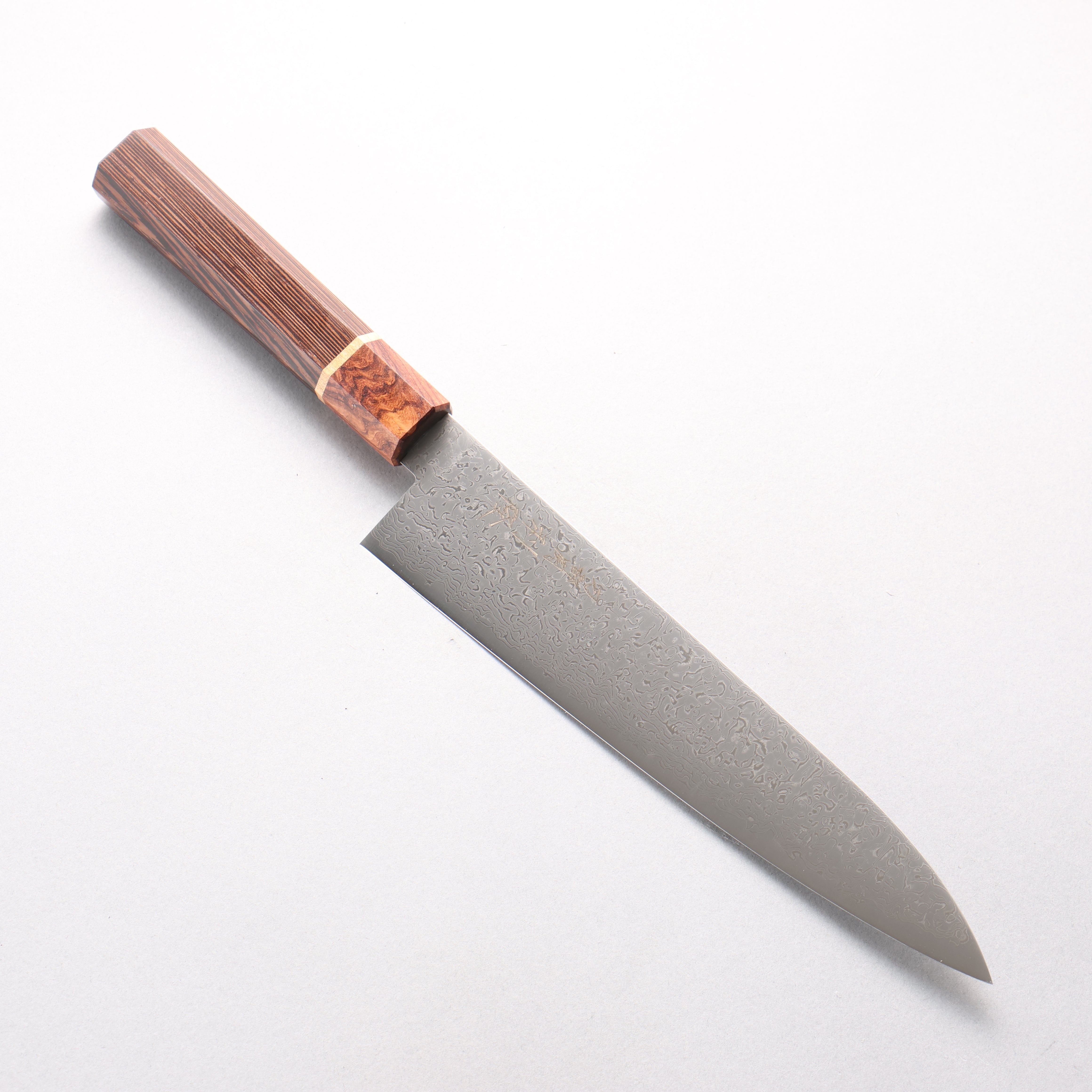 Toshitaka VG10 15 Layer Damascus Gyuto 210mm Wenge with Cherry Ring (ferrule: Rosewood) Handle - Seisuke Knife