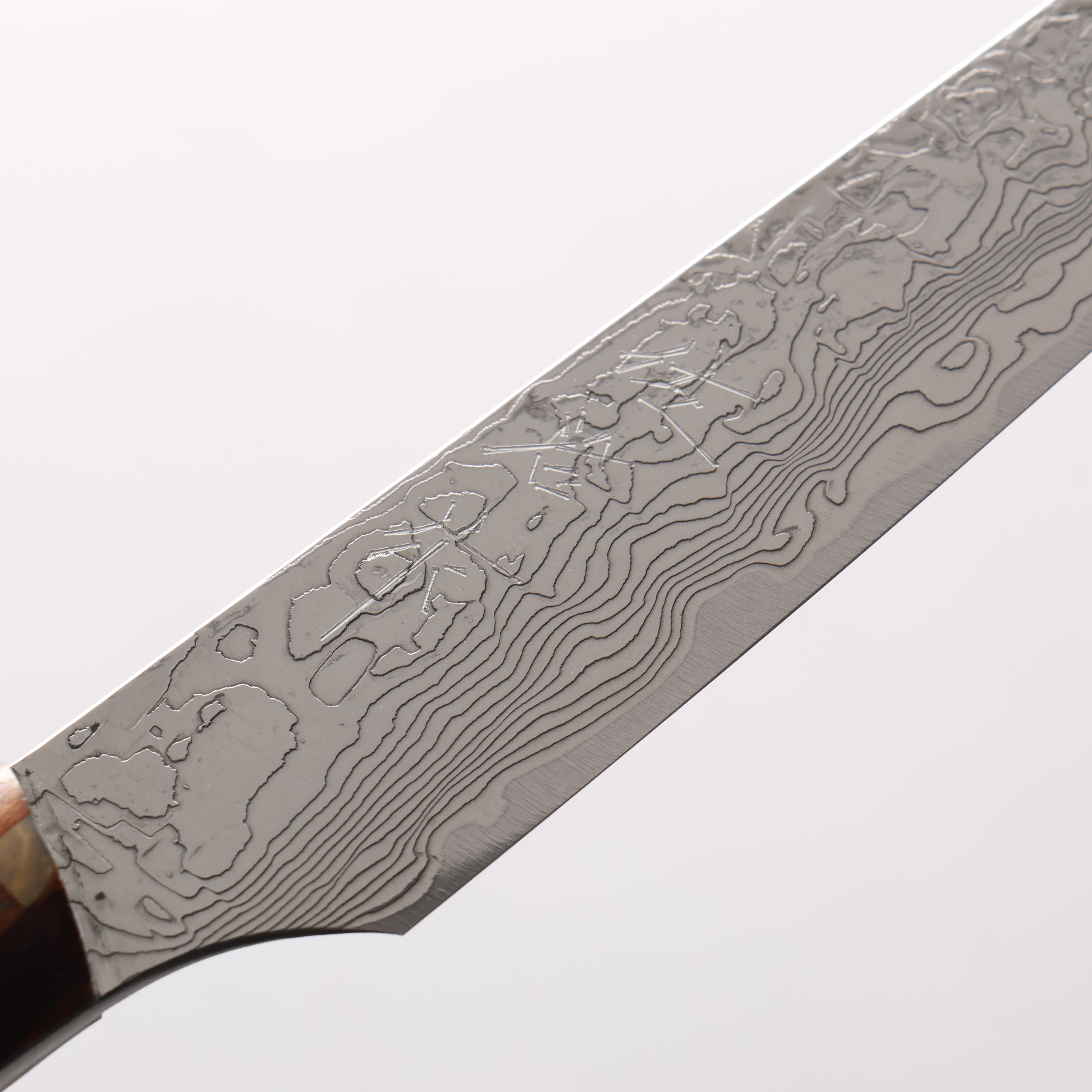 Takeshi Saji SG2 Damascus Diamond Finish Steak 125mm Kumiko (Wood Mosaic) Handle - Seisuke Knife