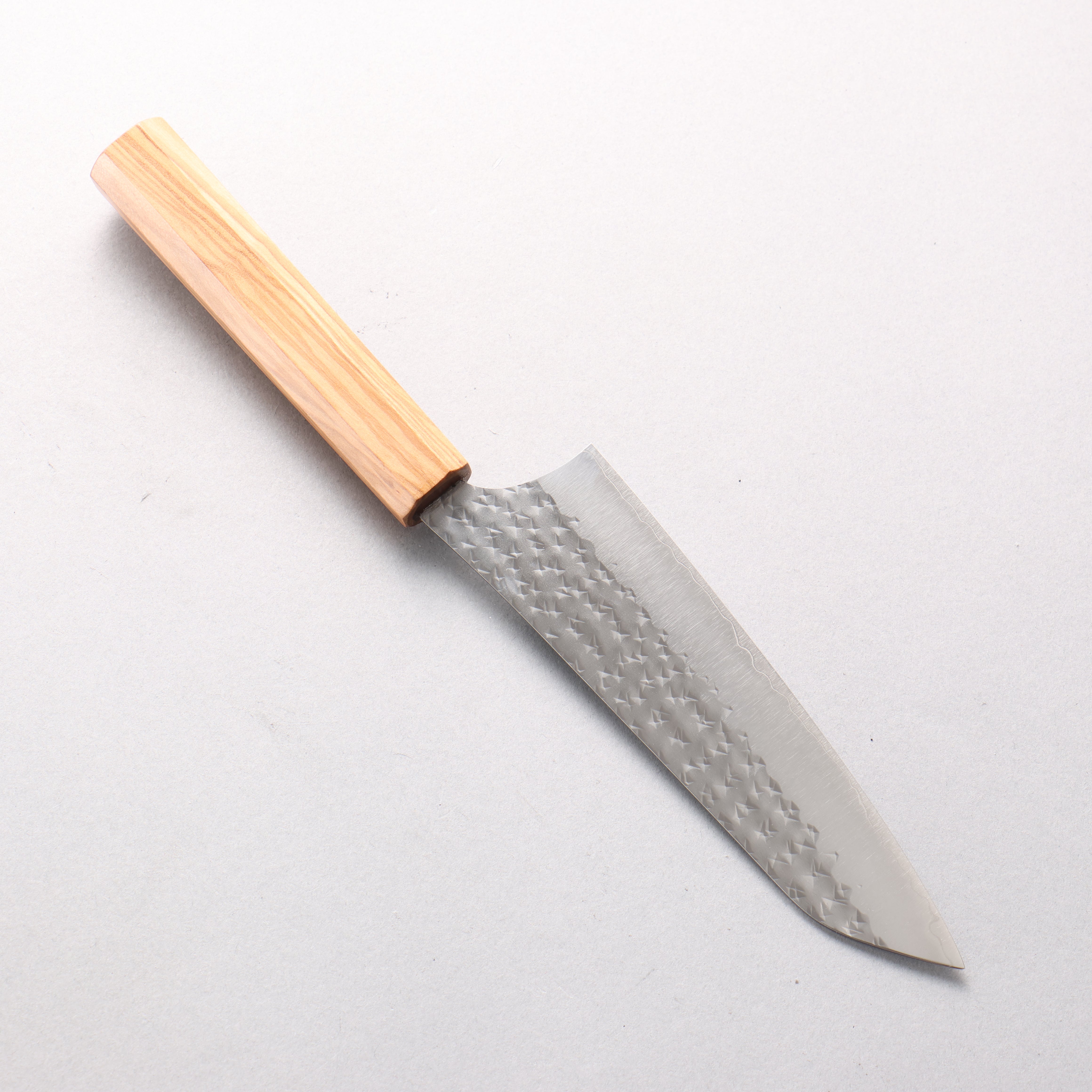 Yu Kurosaki Senko Ei SG2 Hammered Small Bunka 150mm Olive tree Handle - Seisuke Knife