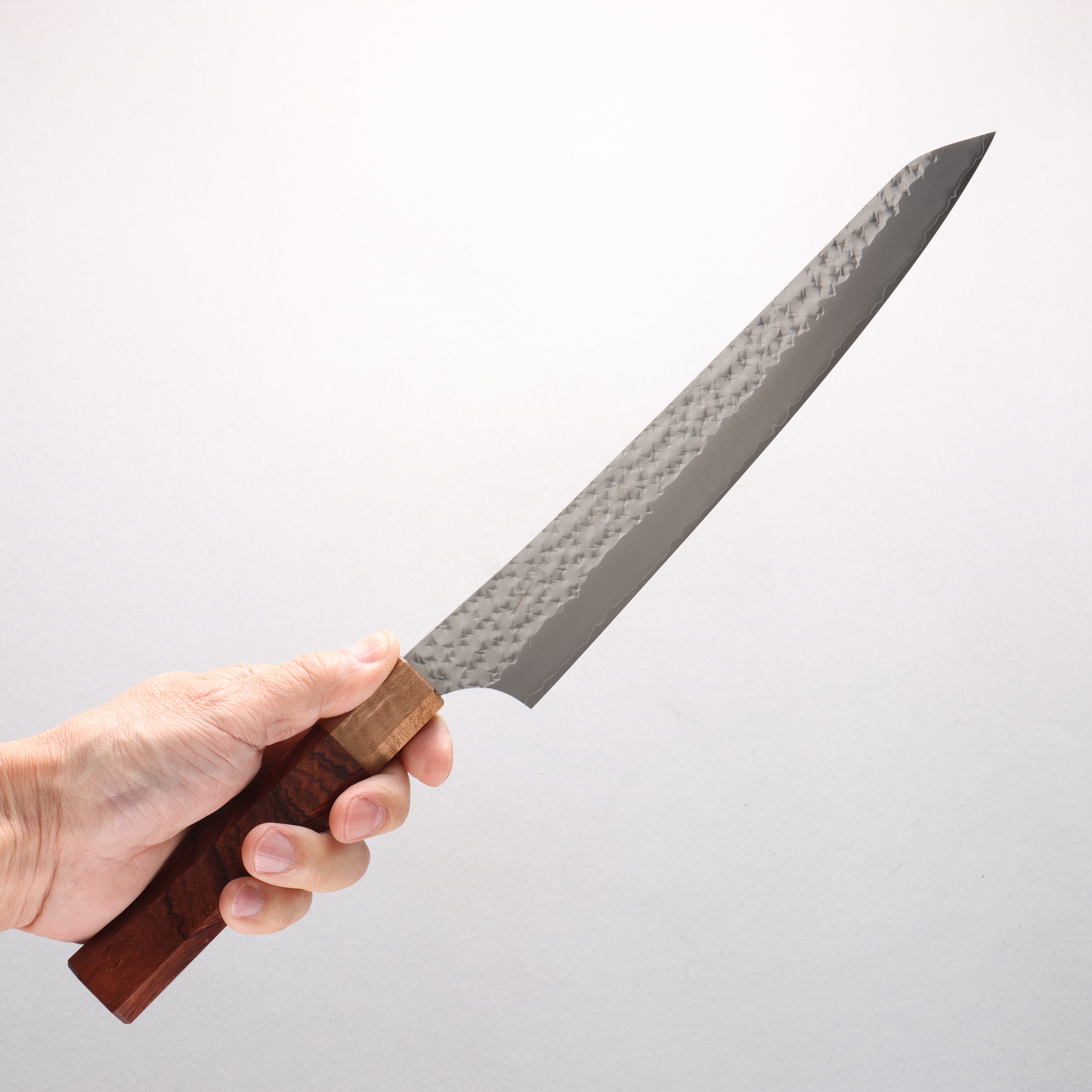 Yu Kurosaki Senko Ei SG2 Hammered Sujihiki 240mm Rosewood (ferrule: Maple) Handle Txispa - Seisuke Knife