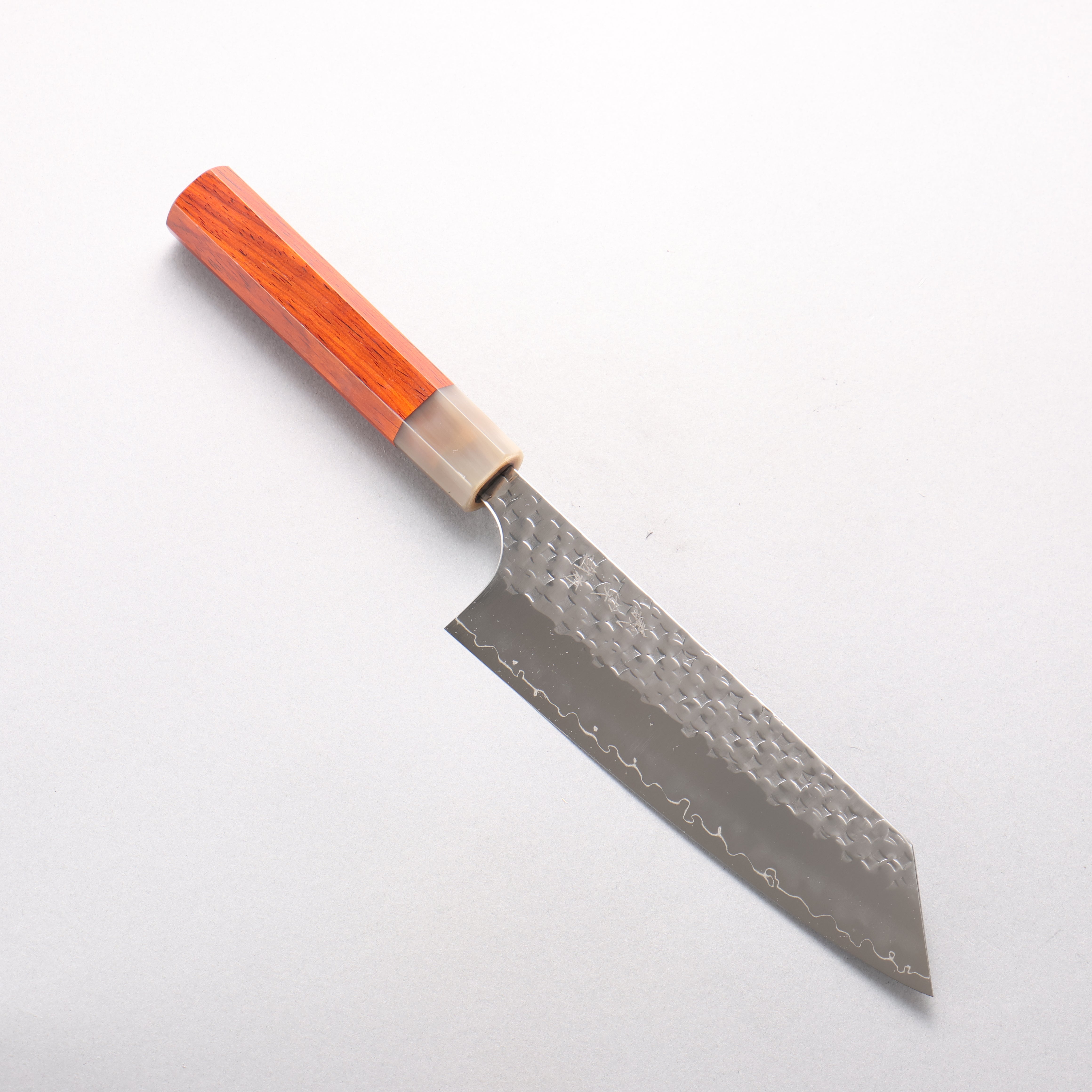 Yoshimi Kato Minamo II SPG STRIX Hammered Bunka 170mm Cocobolo (ferrule: White Water Buffalo Horn) Handle - Seisuke Knife