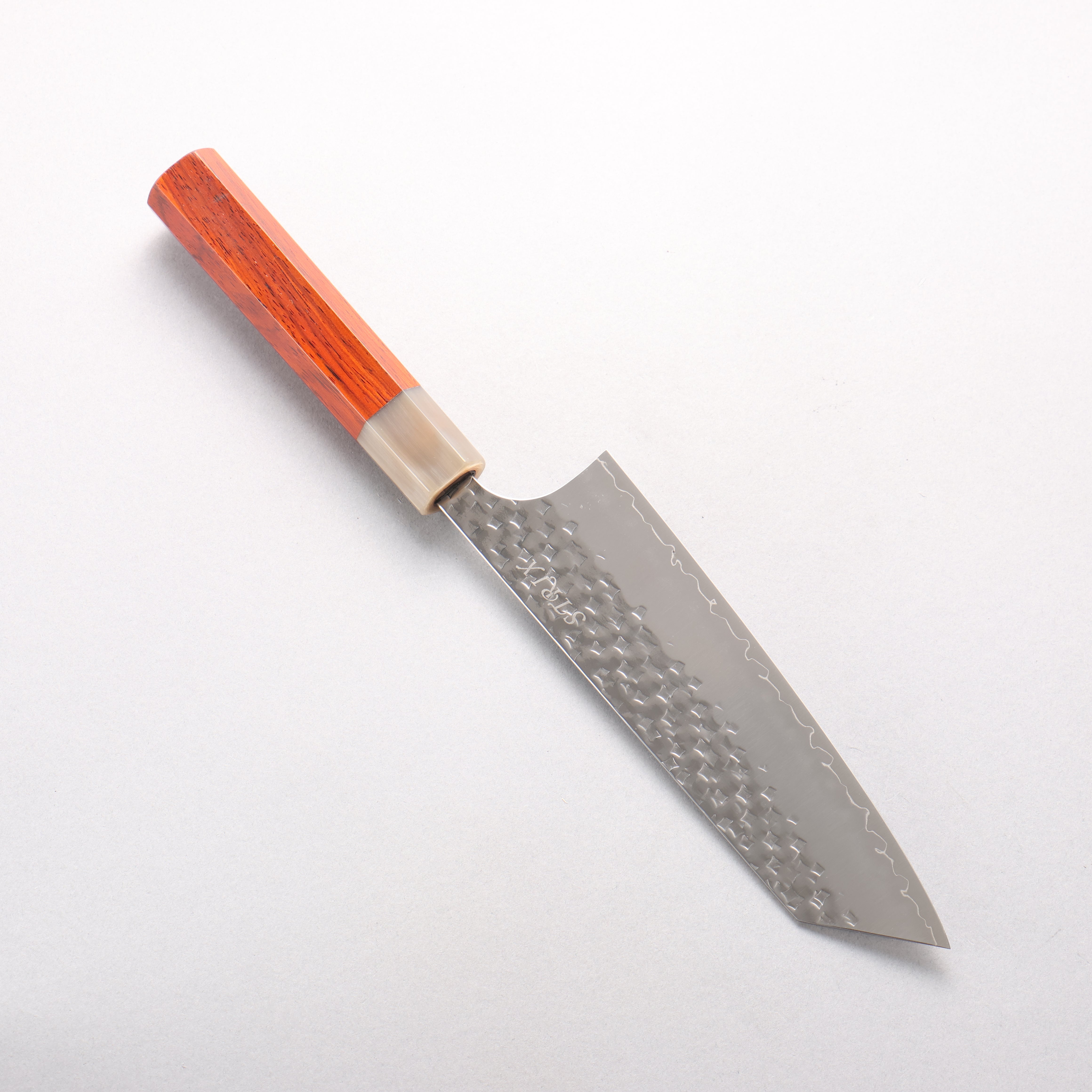 Yoshimi Kato Minamo II SPG STRIX Hammered Bunka 170mm Cocobolo (ferrule: White Water Buffalo Horn) Handle - Seisuke Knife