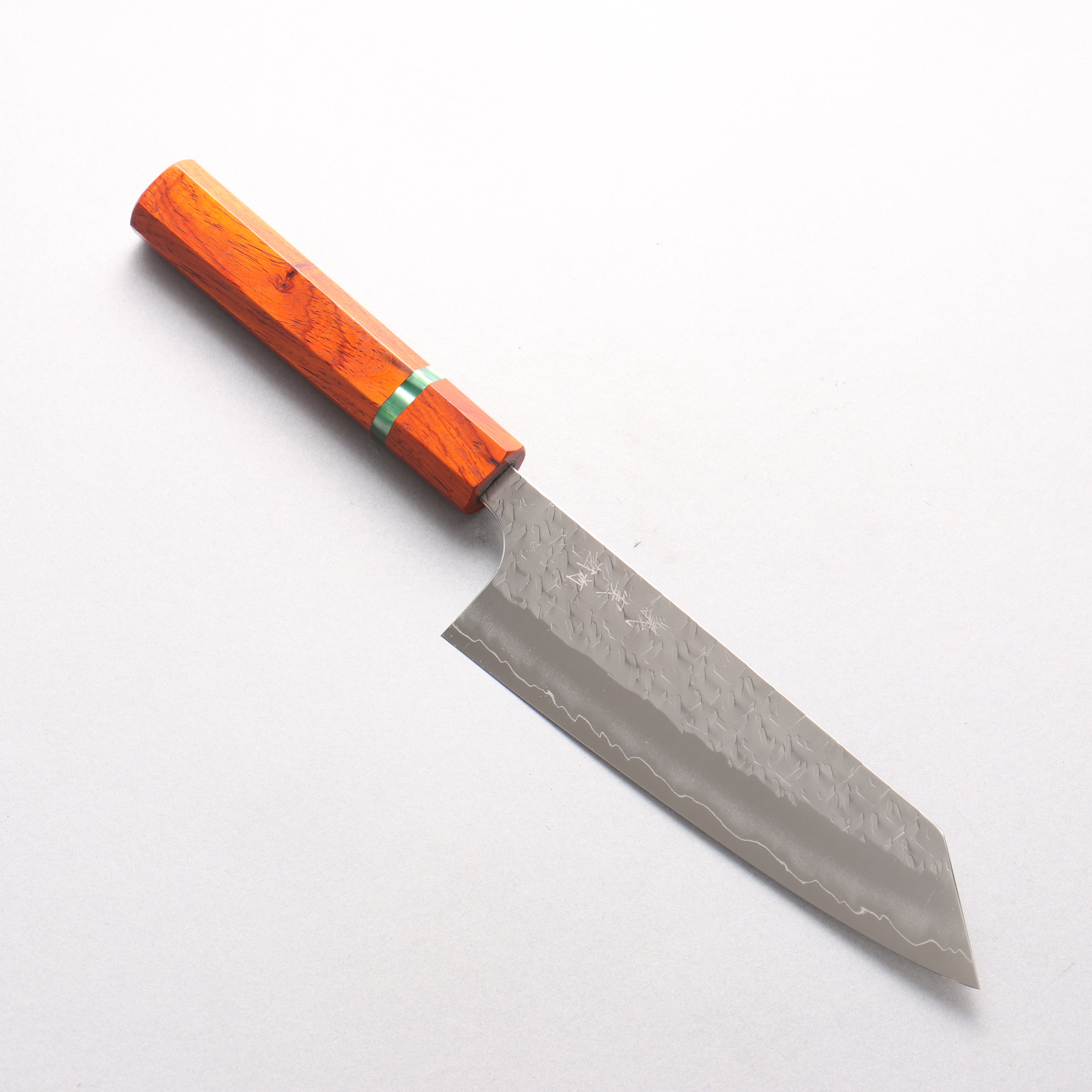 Yoshimi Kato Hyo SG2 Hammered Bunka 170mm Cocobolo (with Green Ring) Handle - Seisuke Knife