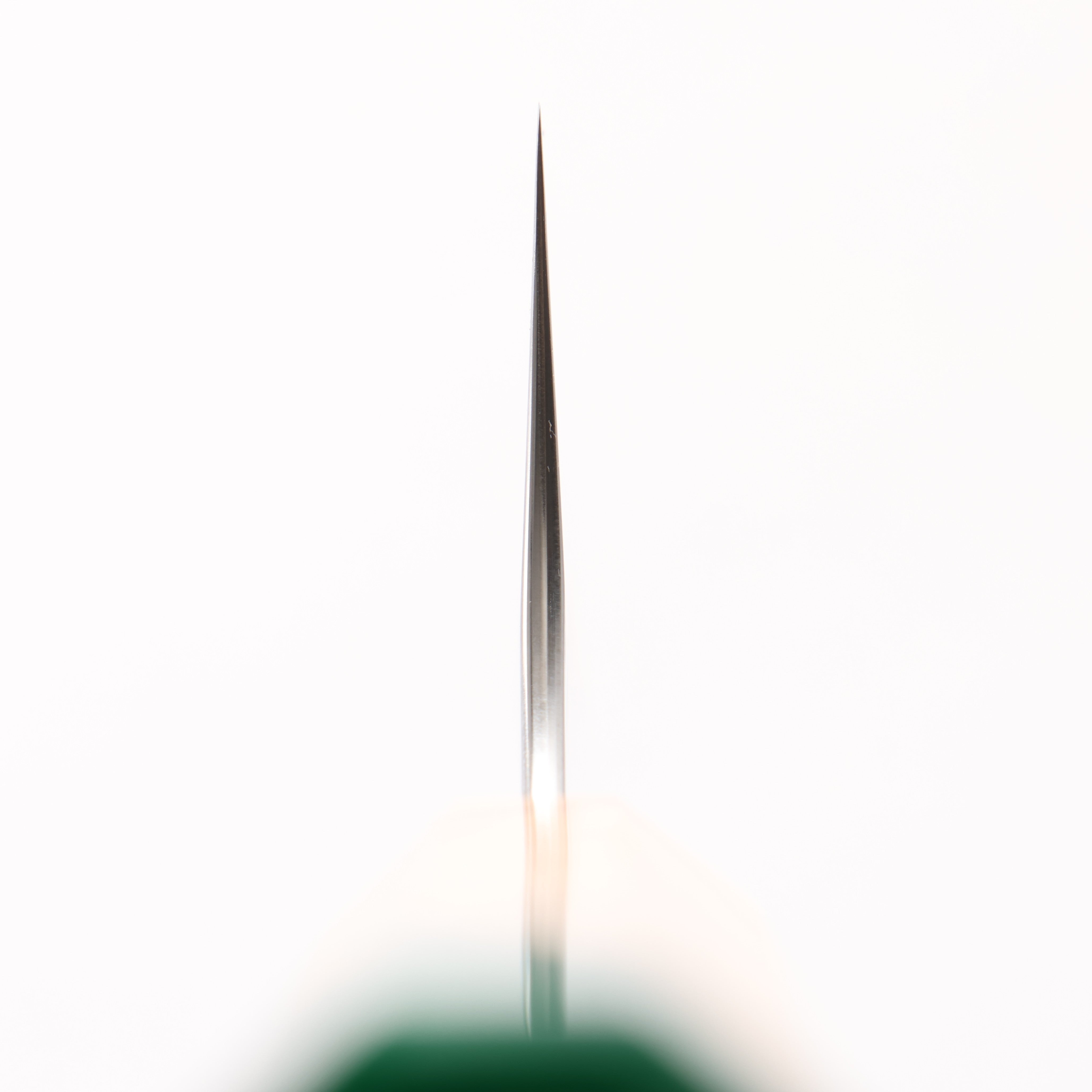 Yoshimi Kato SPG STRIX Hammered (V) Kiritsuke Gyuto 210mm Olive Tree and Green Resin Handle - Seisuke Knife