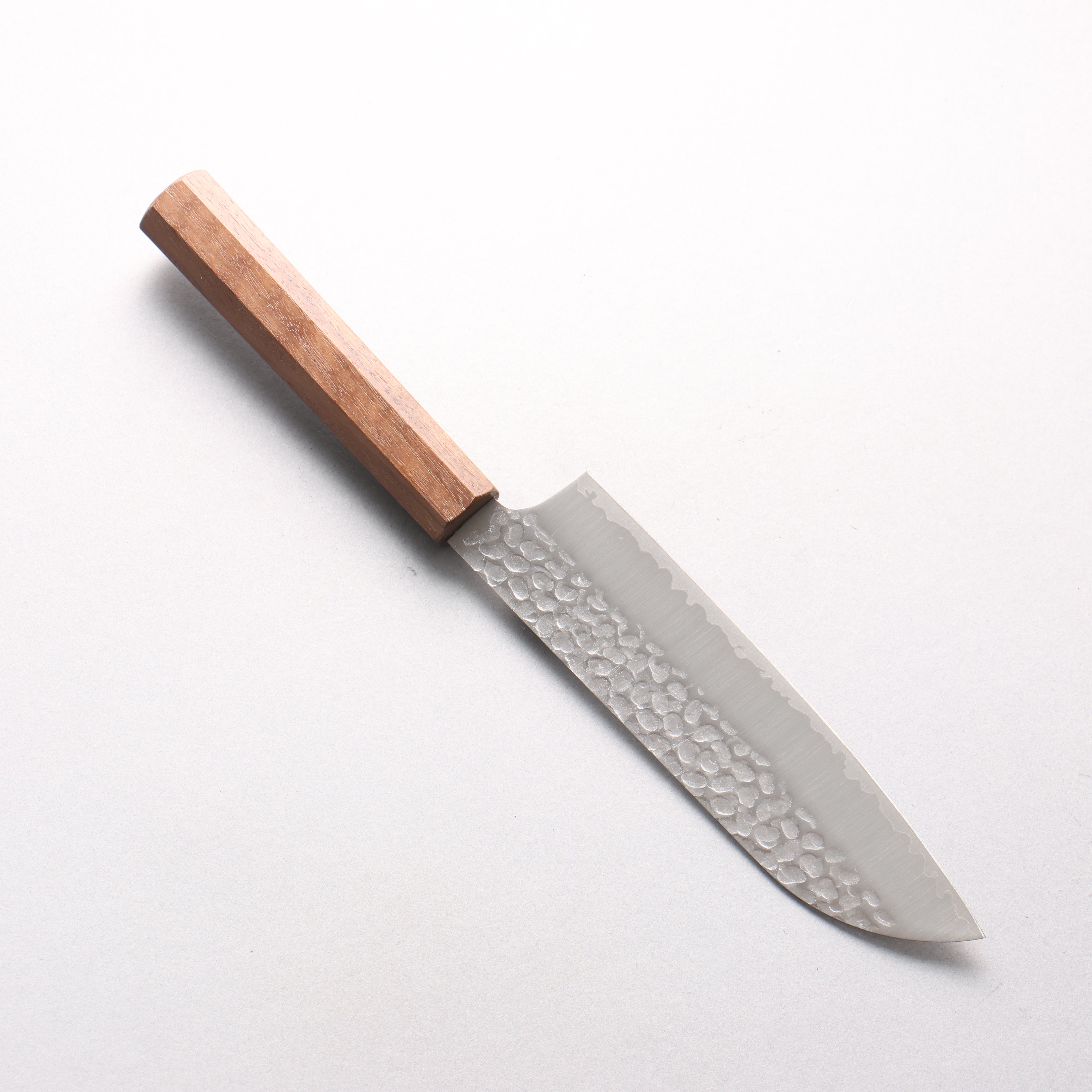 Oul VG10 Hammered Santoku 165mm Walnut Handle - Seisuke Knife