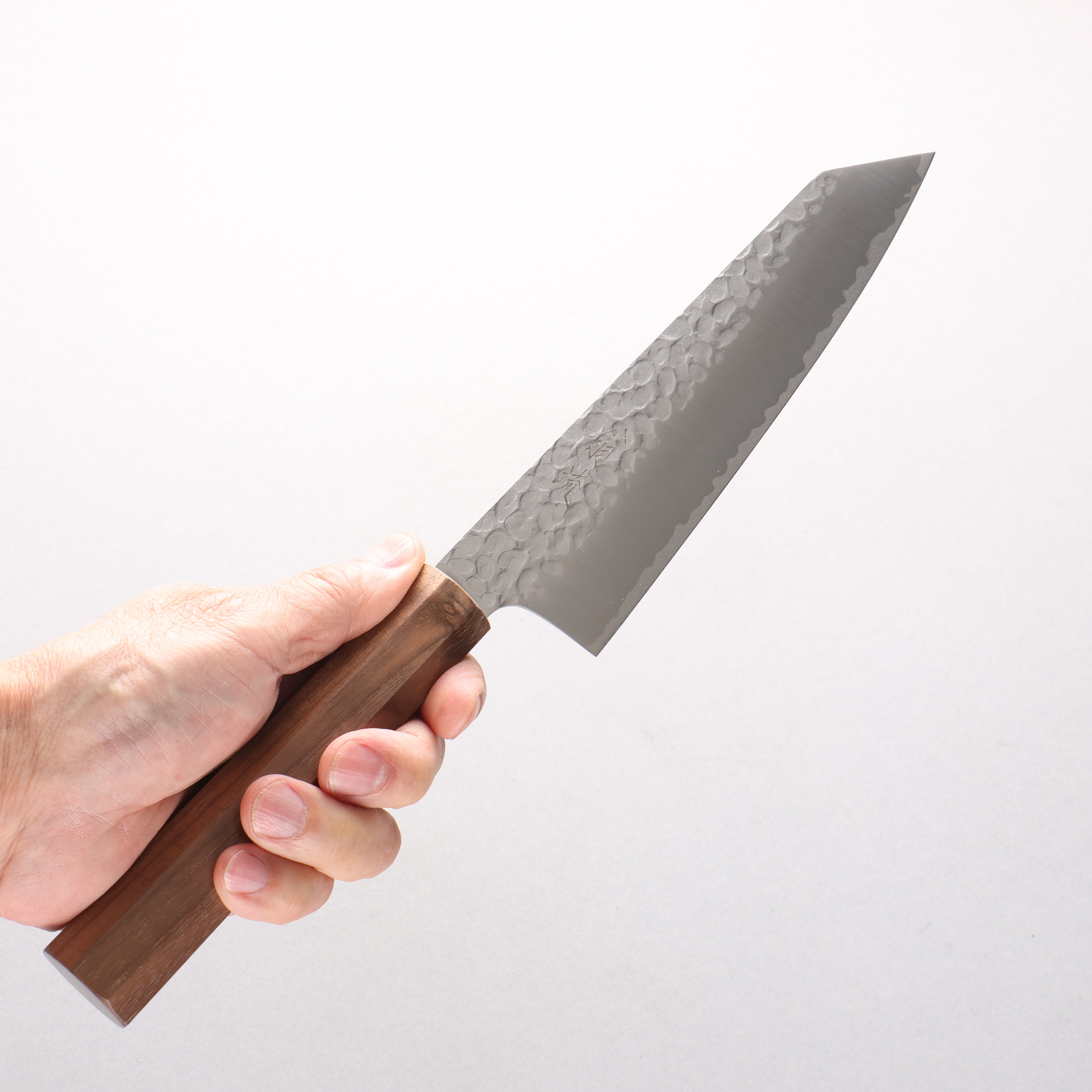 Oul VG10 Hammered Kiritsuke Santoku 165mm Walnut Handle - Seisuke Knife