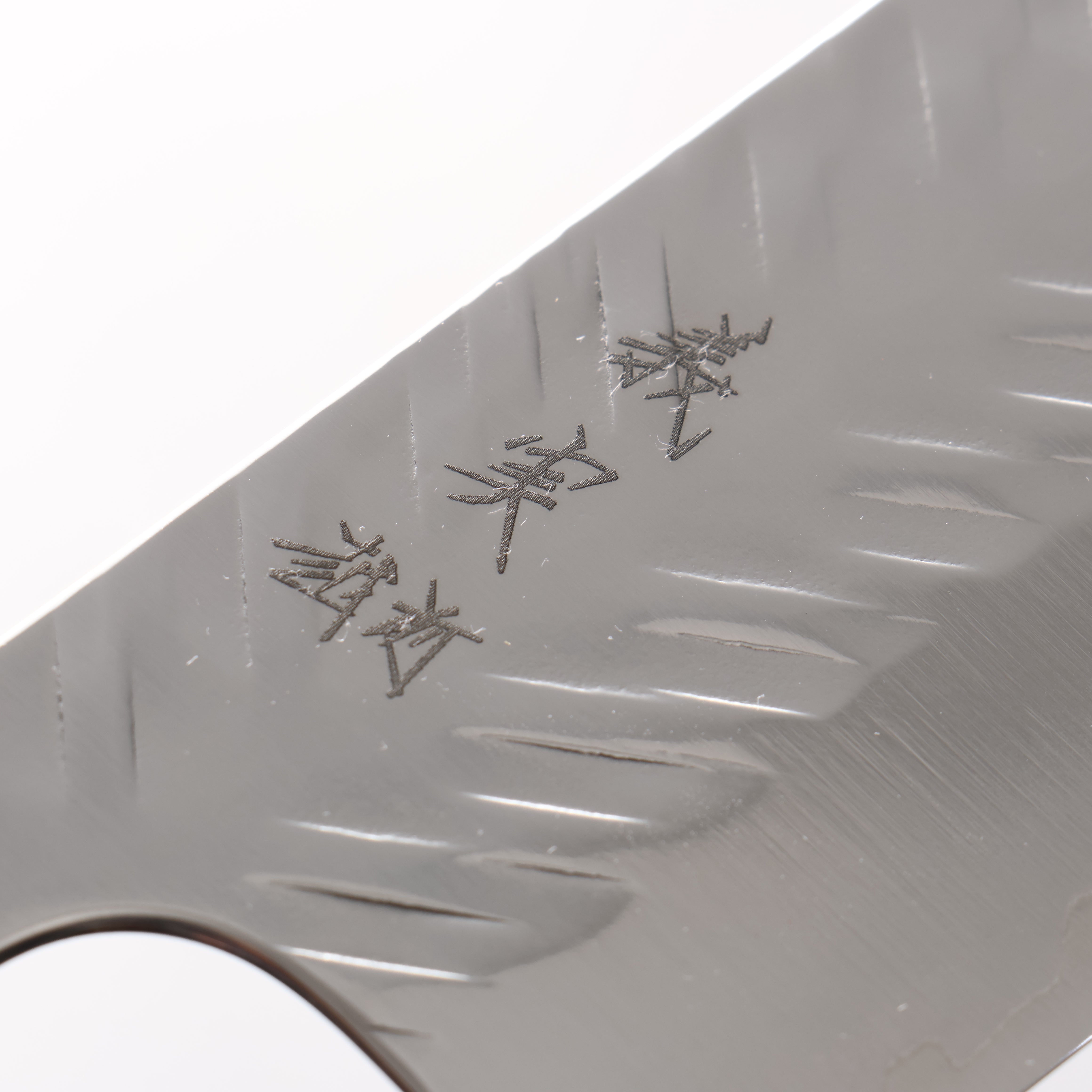 Yoshimi Kato SPG STRIX Hammered (V) Nakiri 165mm Olive Tree and Black/White Marble Resin Handle