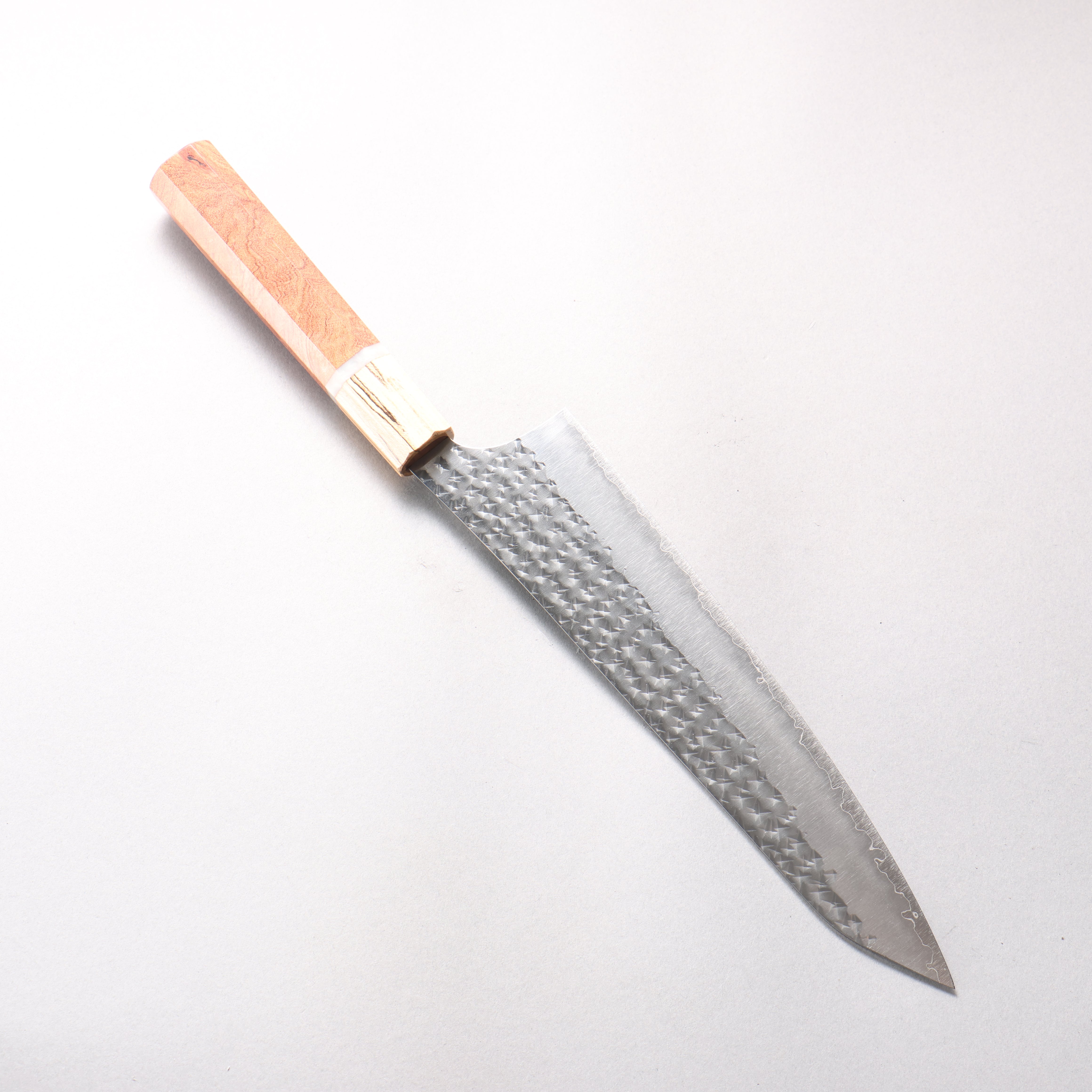Yu Kurosaki Senko Ei SG2 Hammered Gyuto 210mm Chinese Quince (Ferrule: Maple) Handle