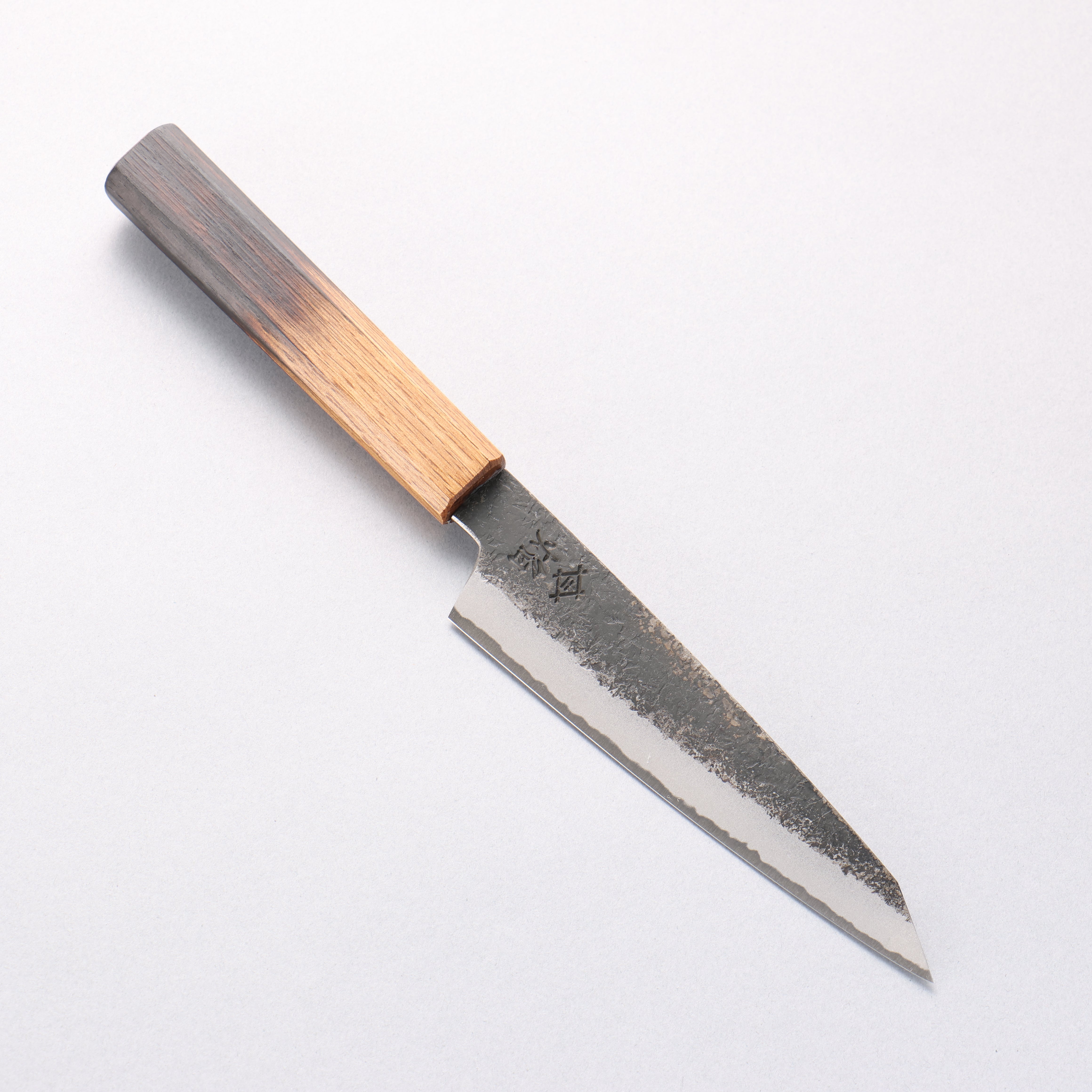 Sakai Takayuki Homura Guren Blue Steel No.2 Kurouchi Hammered Kiritsuke Petty-Utility 150mm Burnt Oak Handle - Seisuke Knife