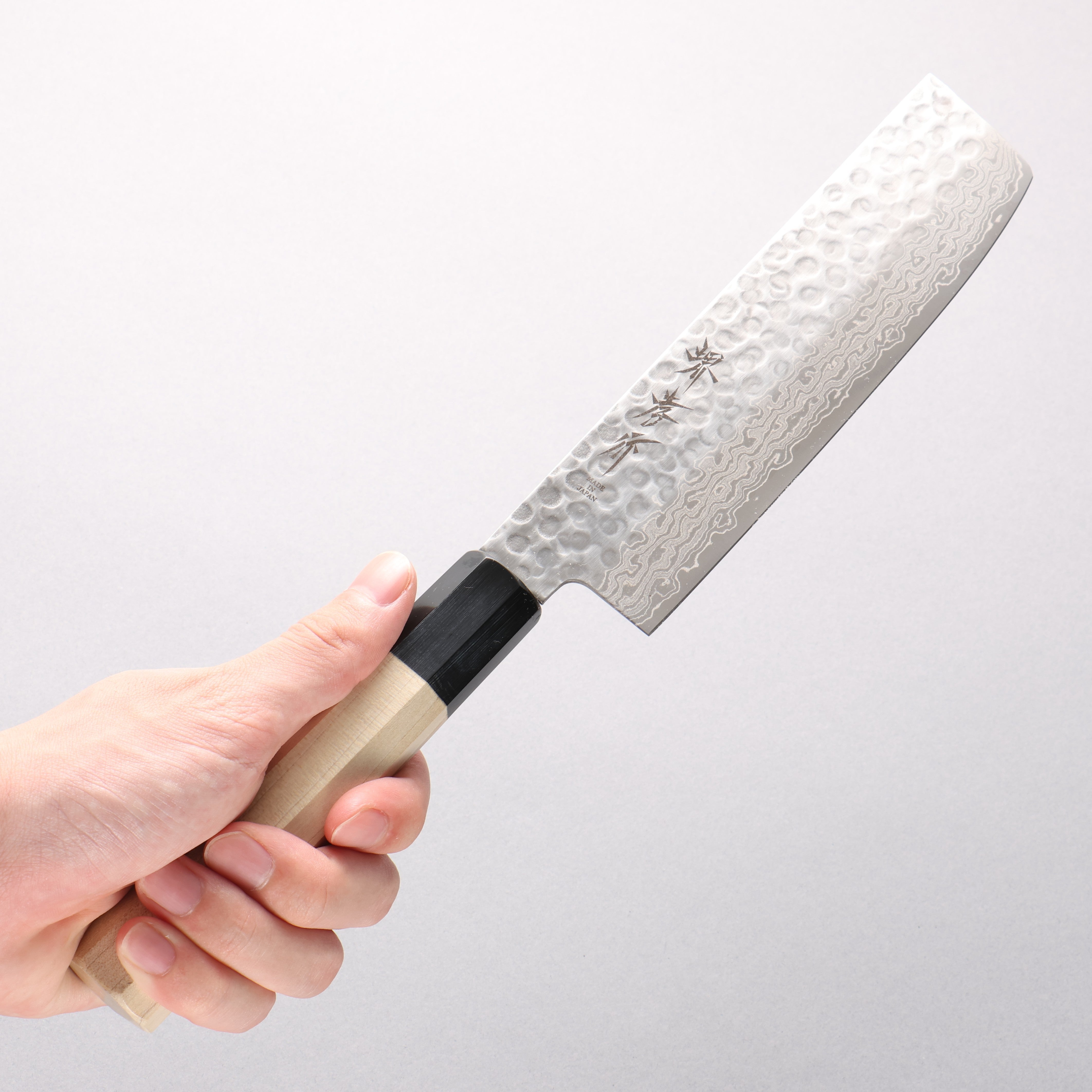 Sakai Takayuki 45 Layer Damascus AUS10 Nakiri Japanese Chef Knife 160mm with Magnolia Handle - Seisuke Knife