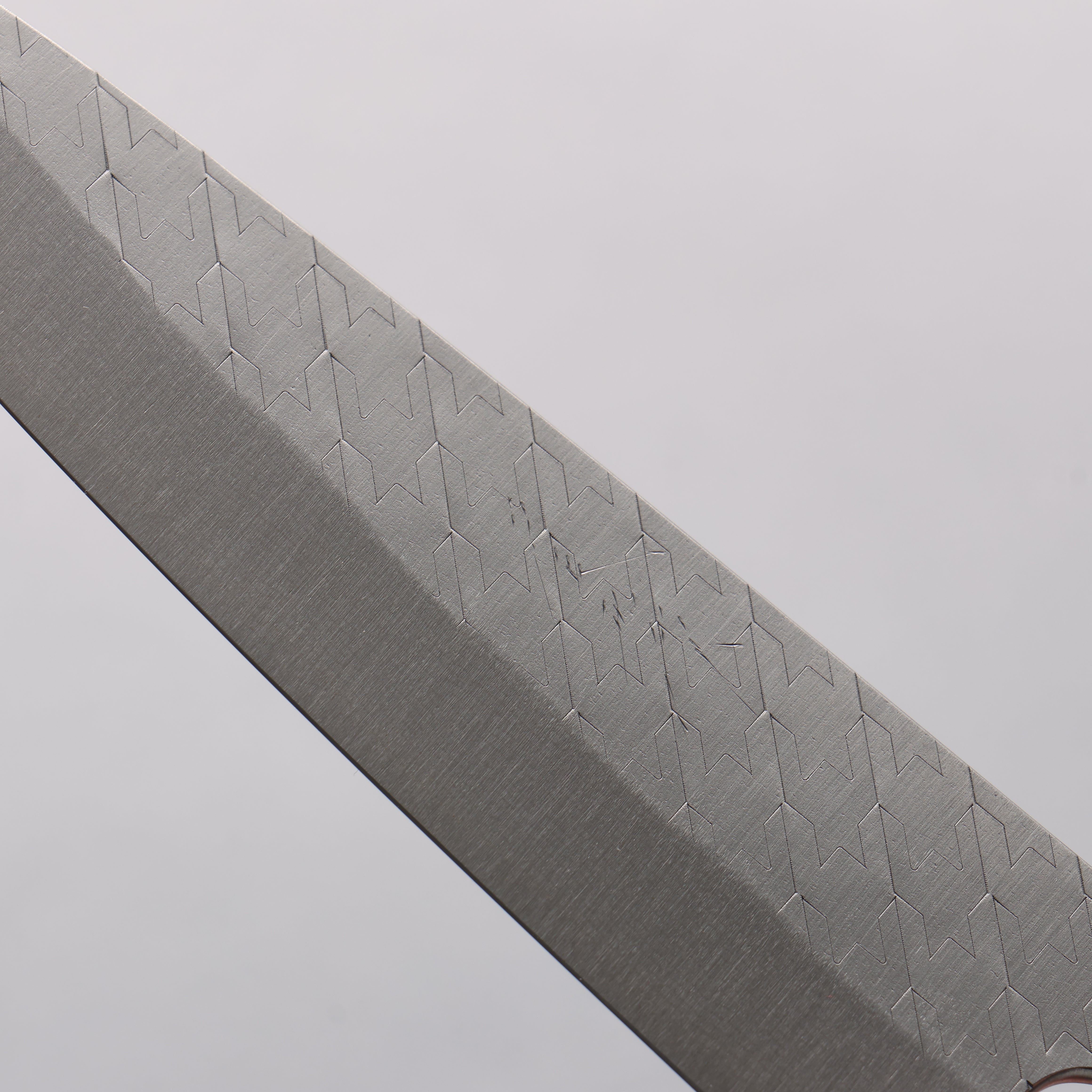 Shungo Ogata SPG STRIX Hammered Damascus Petty-Utility 135mm Wenge (ferrule: Black Buffalo Horn) Handle