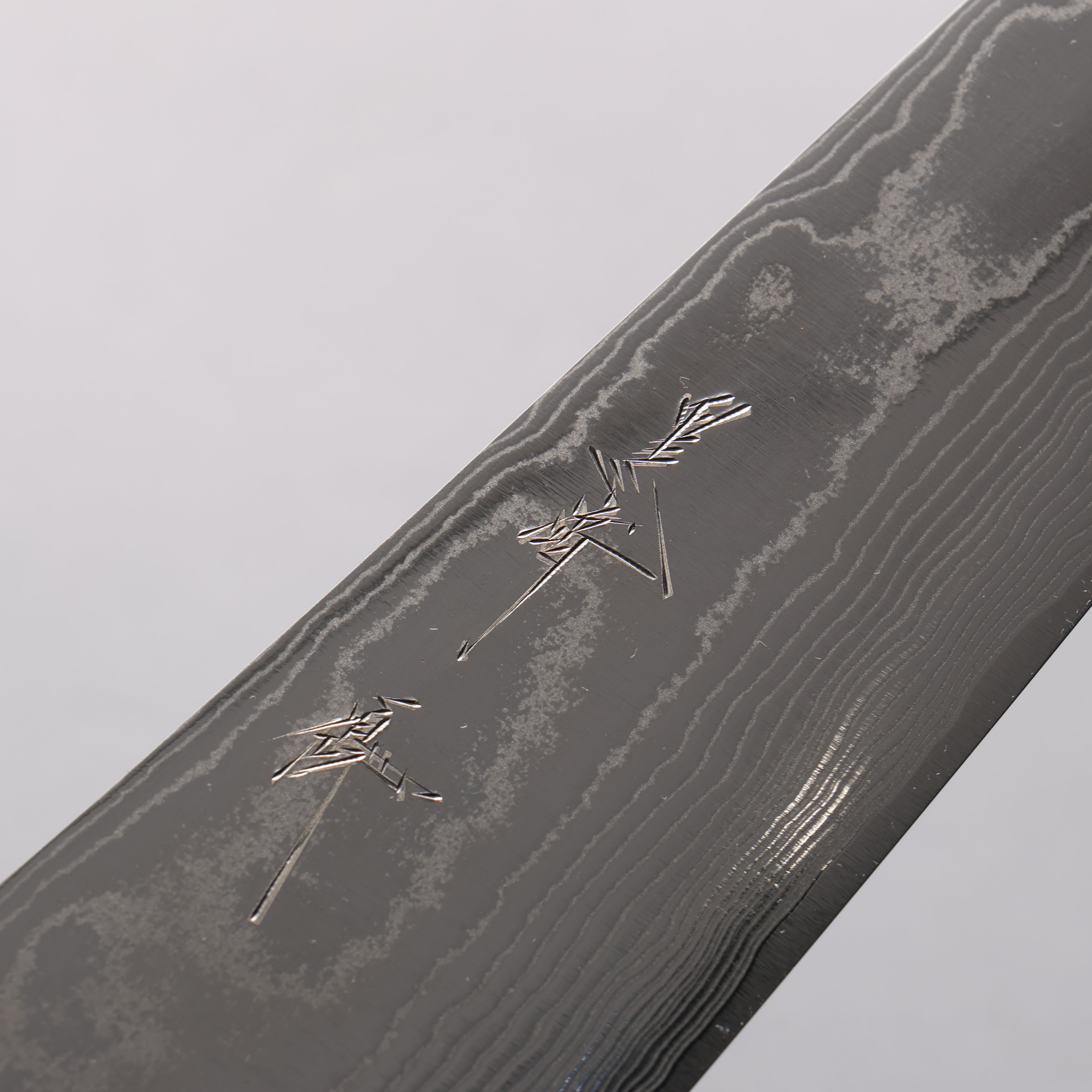Yu Kurosaki Suiun SG2 Damascus Gyuto 210mm Olive Wood & Clear Resin Handle - Seisuke Knife