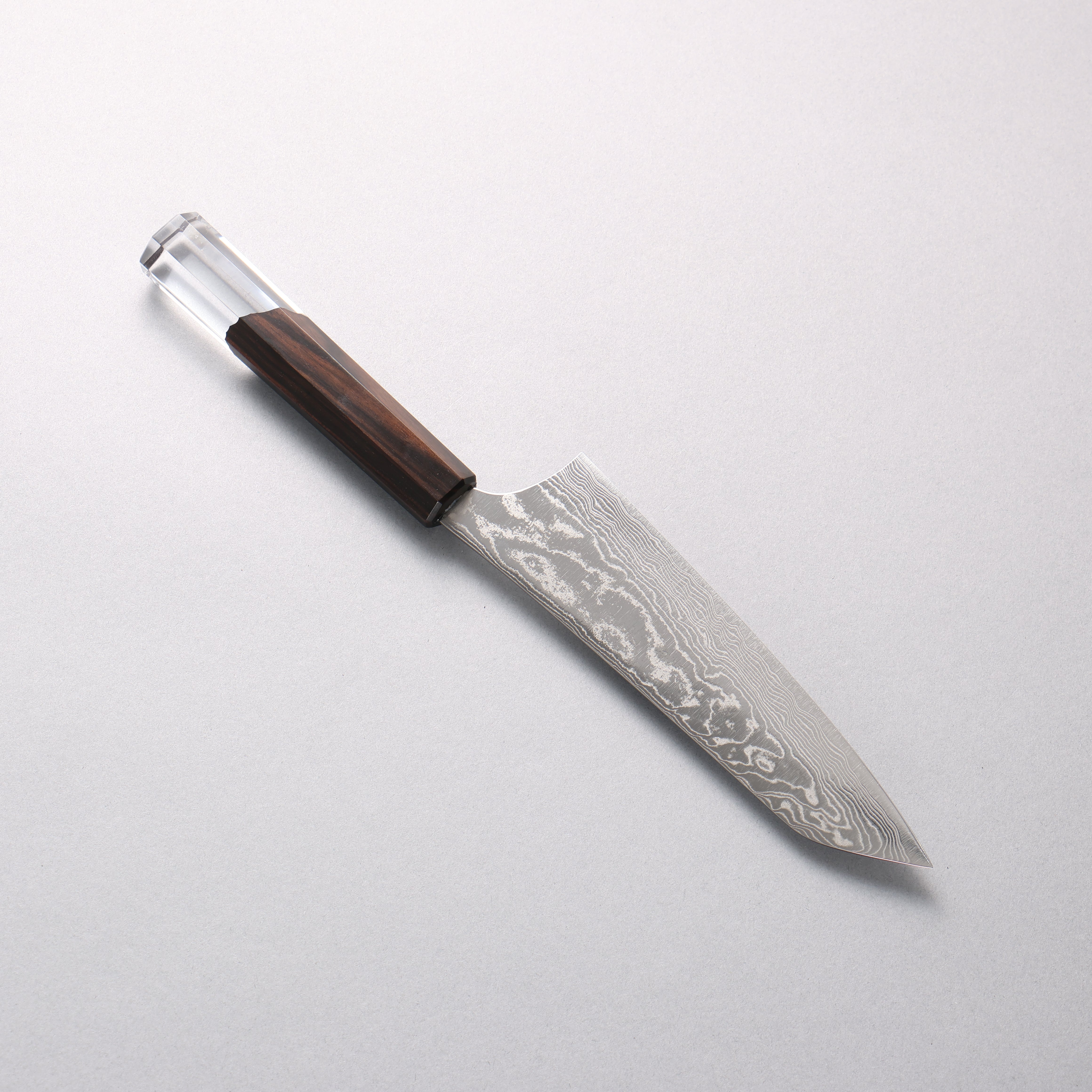Yu Kurosaki Suiun SG2 Damascus Small Bunka 150mm Ebony and Clear Resin Handle