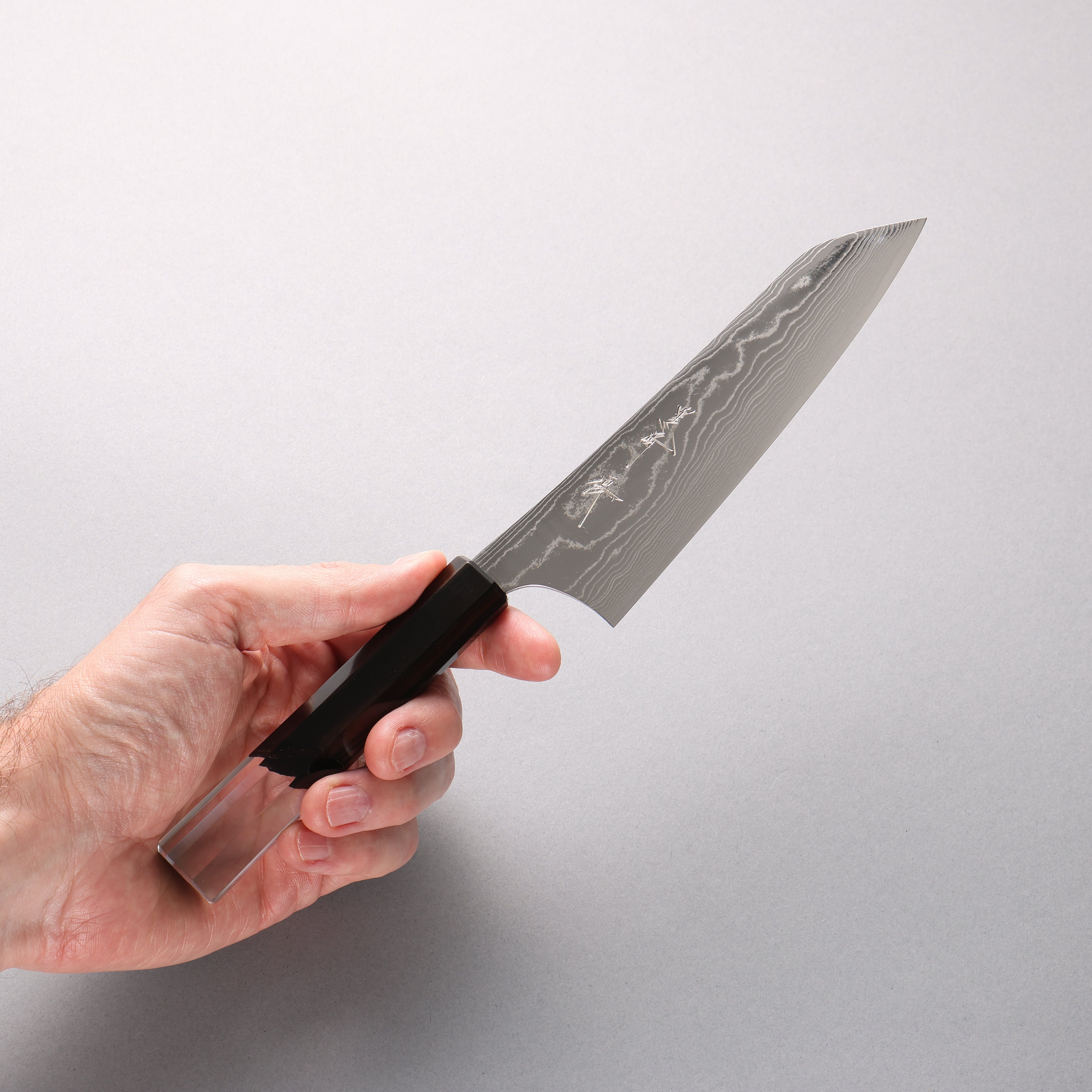 Yu Kurosaki Suiun SG2 Damascus Small Bunka 150mm Ebony and Clear Resin Handle