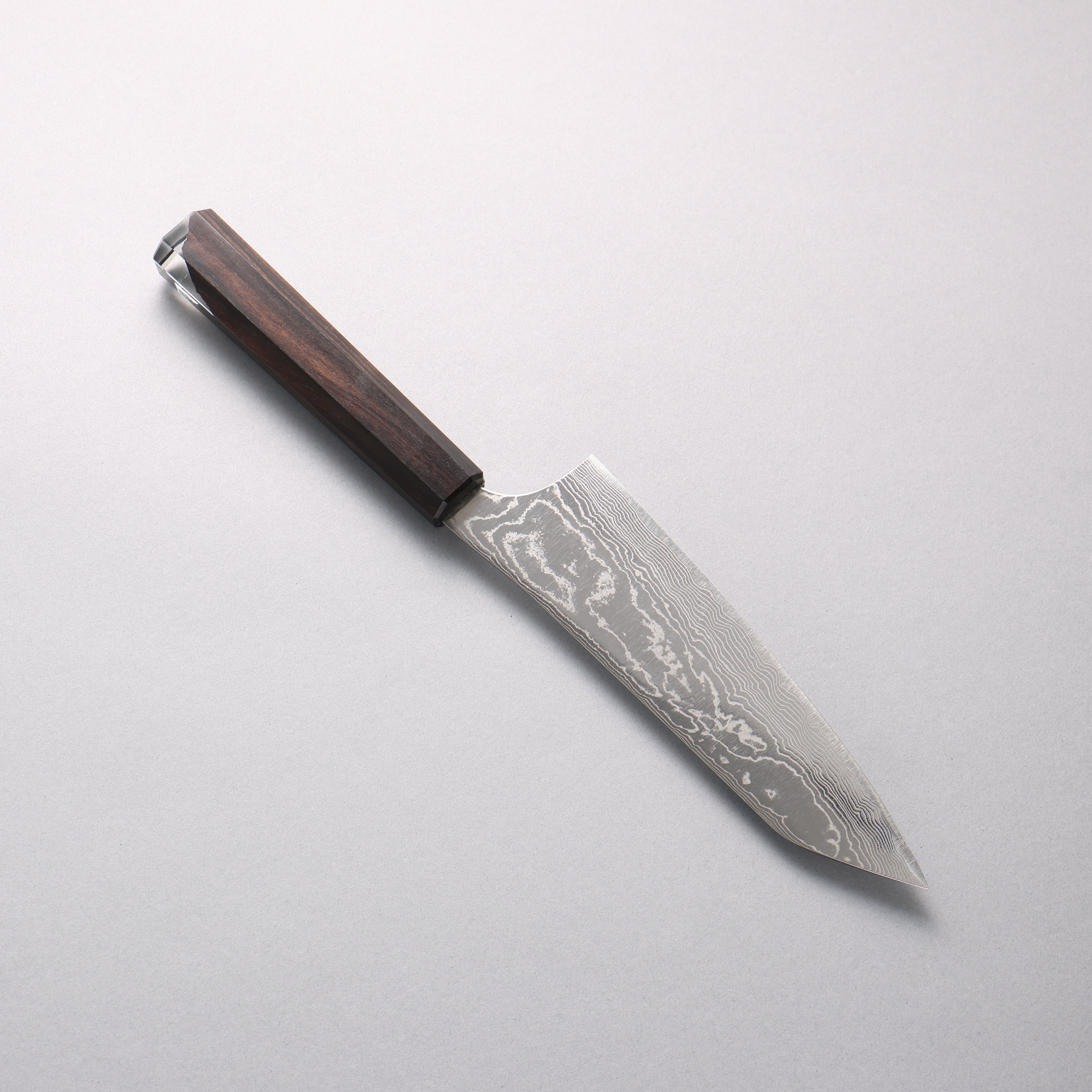 Yu Kurosaki Suiun SG2 Damascus Bunka 170mm Ebony and Clear Resin Handle