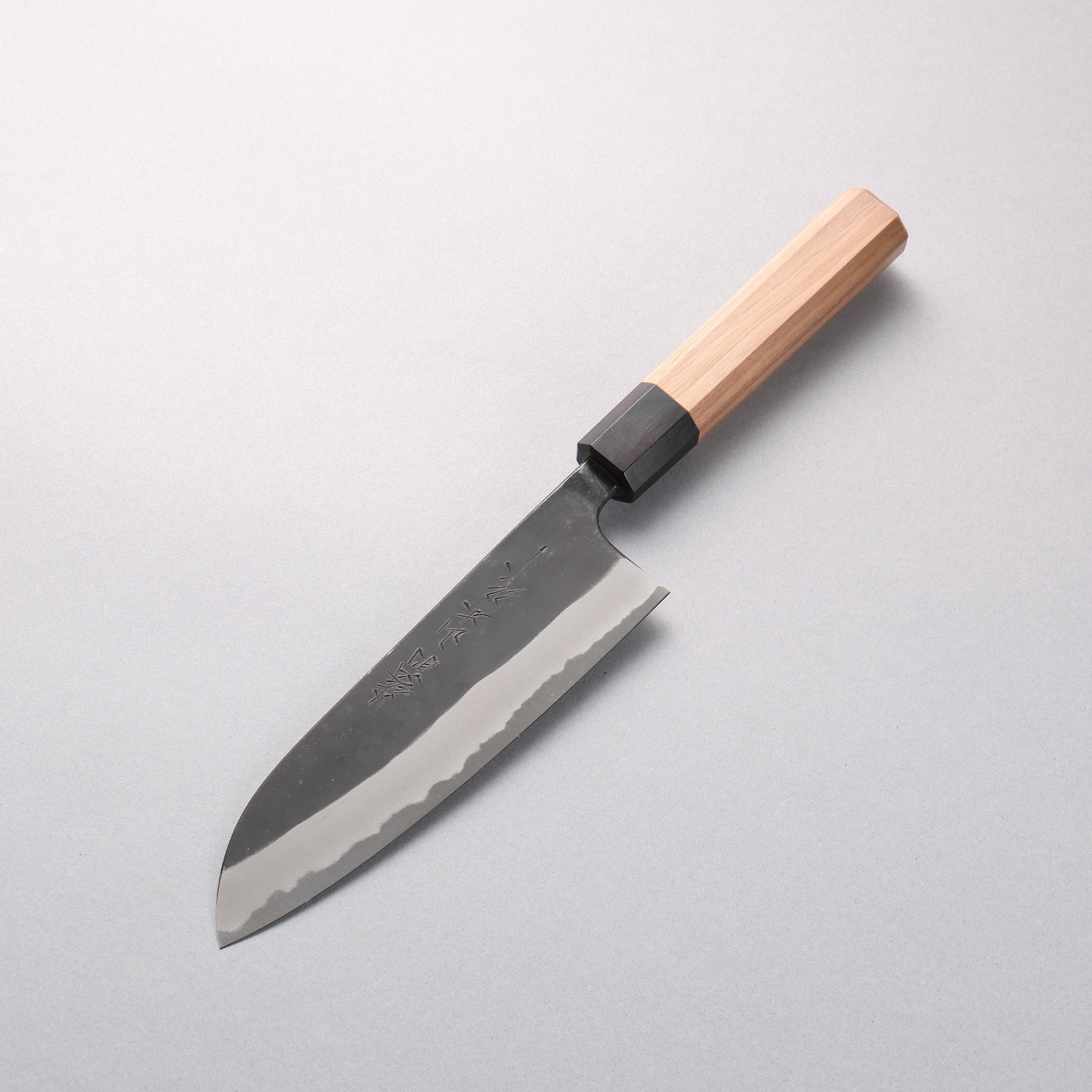 Nao Yamamoto White Steel No.2 Kurouchi Santoku 170mm Walnut Handle