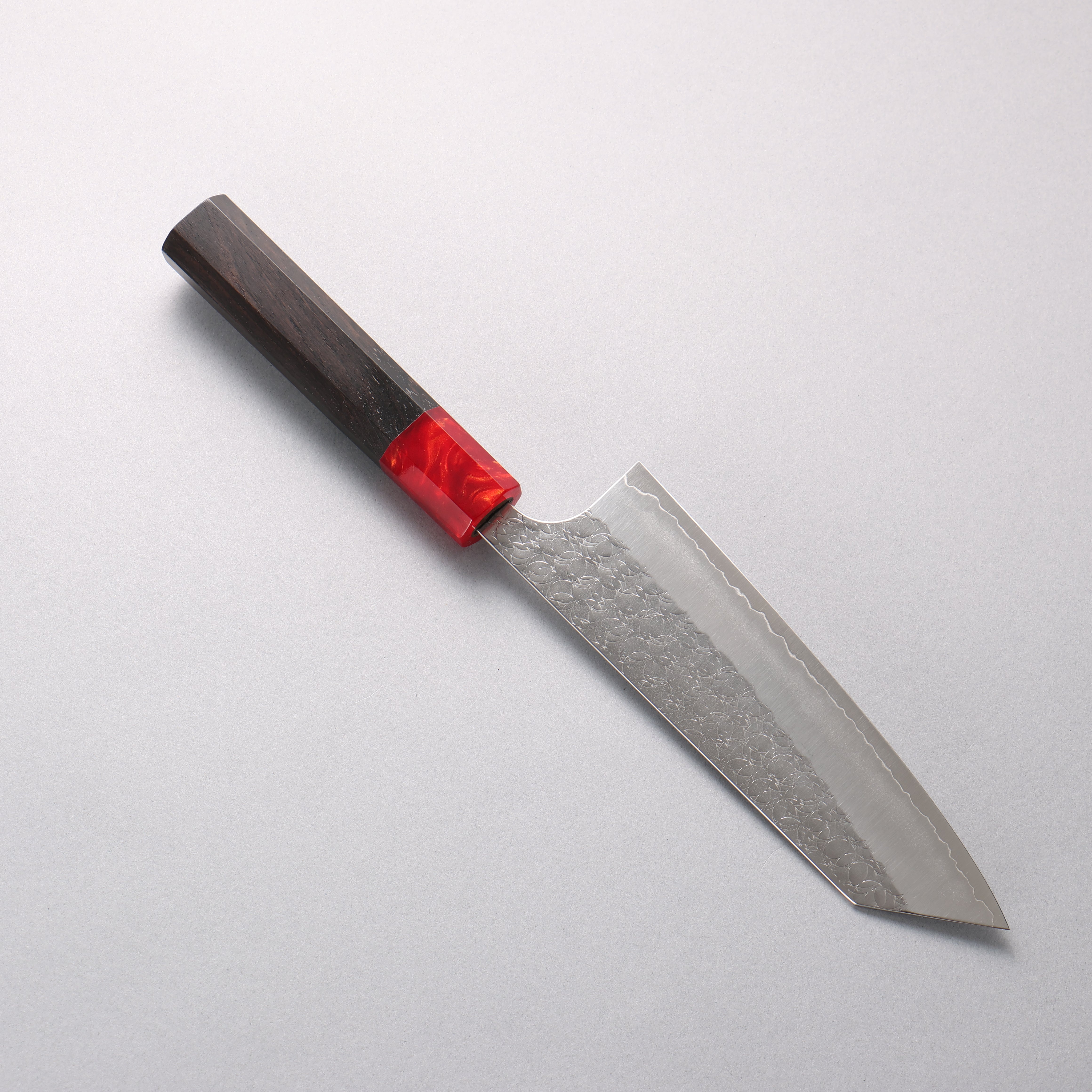 Yoshimi Kato Minamo SG2 Hammered Bunka 170mm Ebony (ferrule: Red Resin) Handle