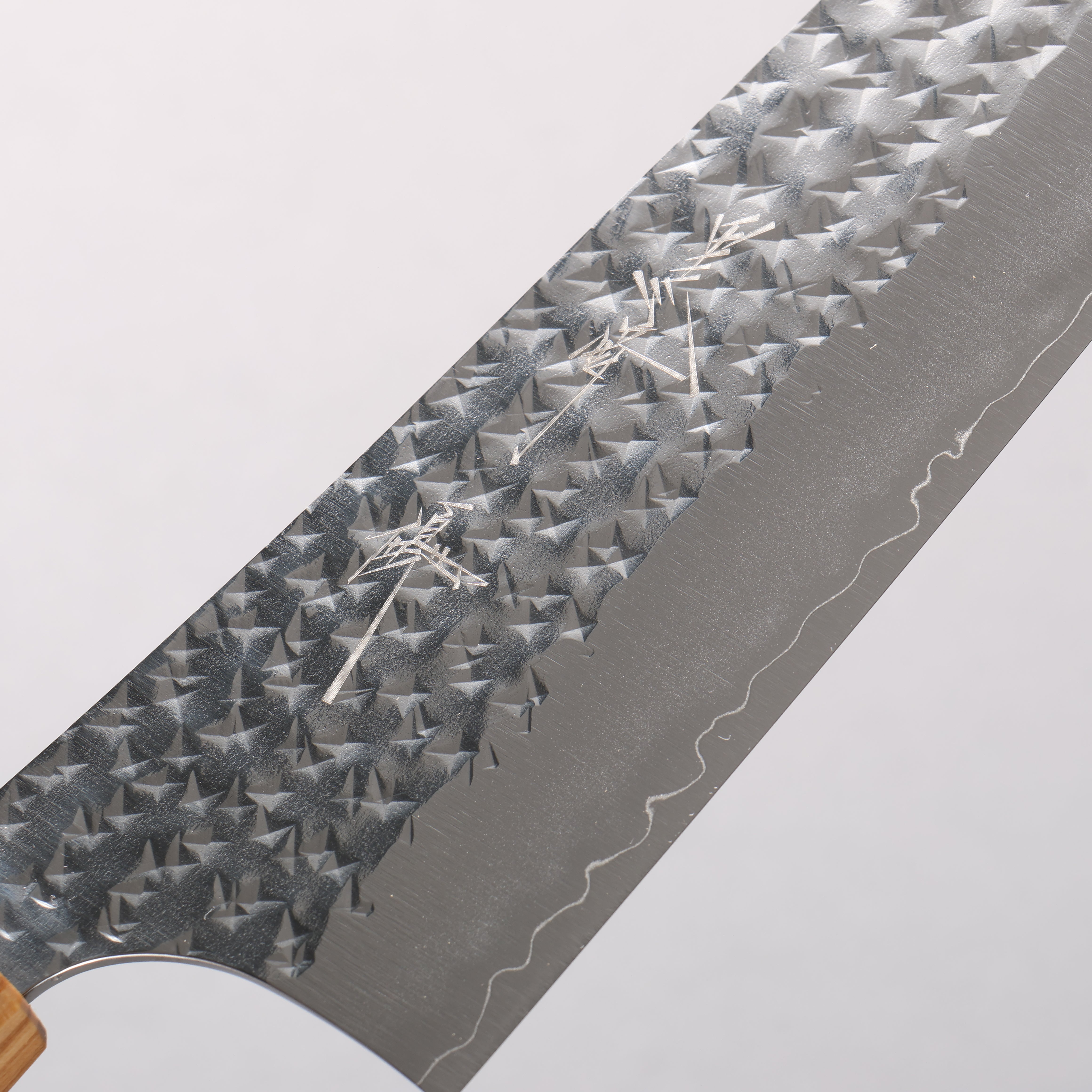 Yu Kurosaki Senko Ei SG2 Hammered Gyuto 210mm Olive Tree(Turquoise Ring) Handle - Seisuke Knife