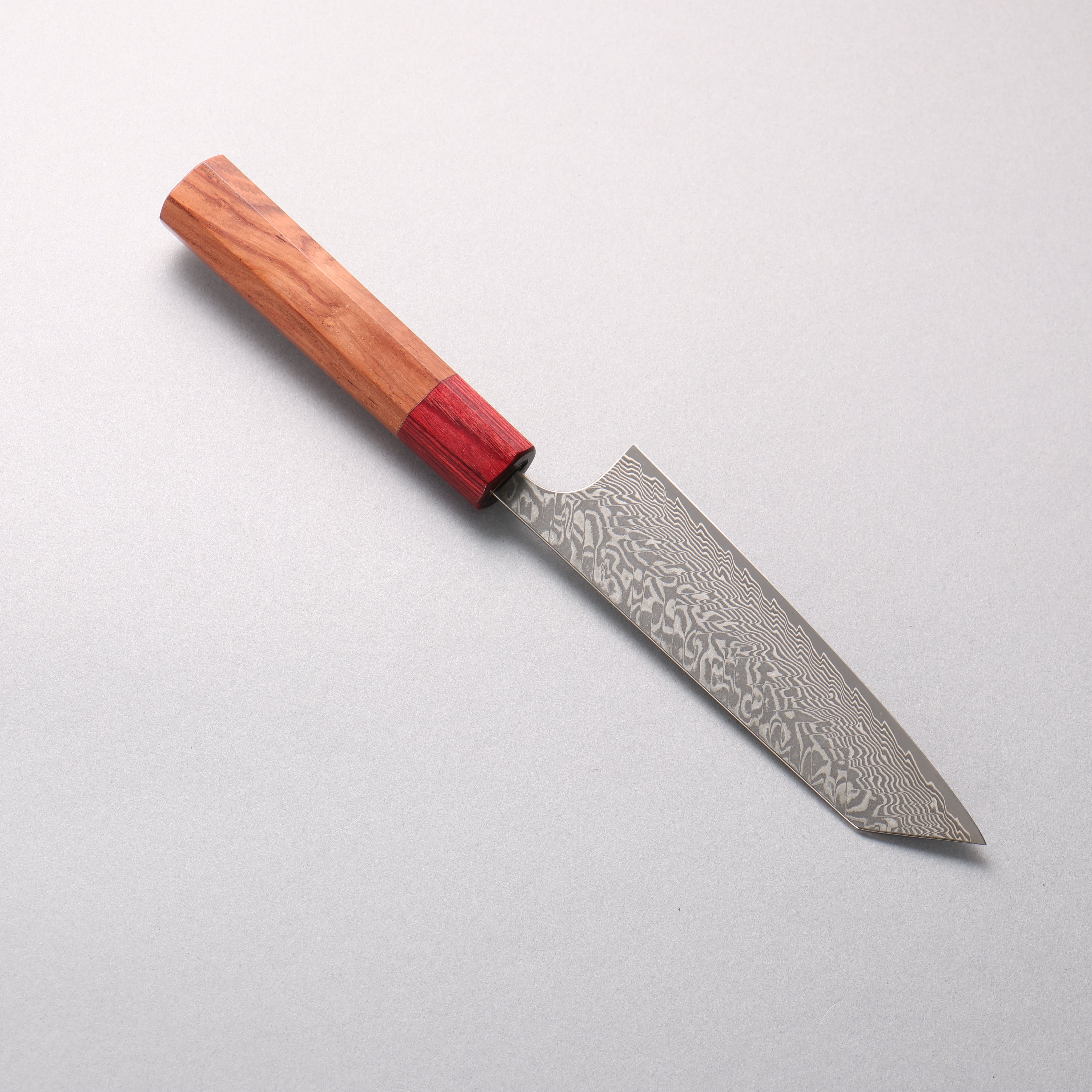 Yoshimi Kato SG2 Black Damascus Small Bunka 130mm Honduras (ferrule: Red Pakka wood) Handle