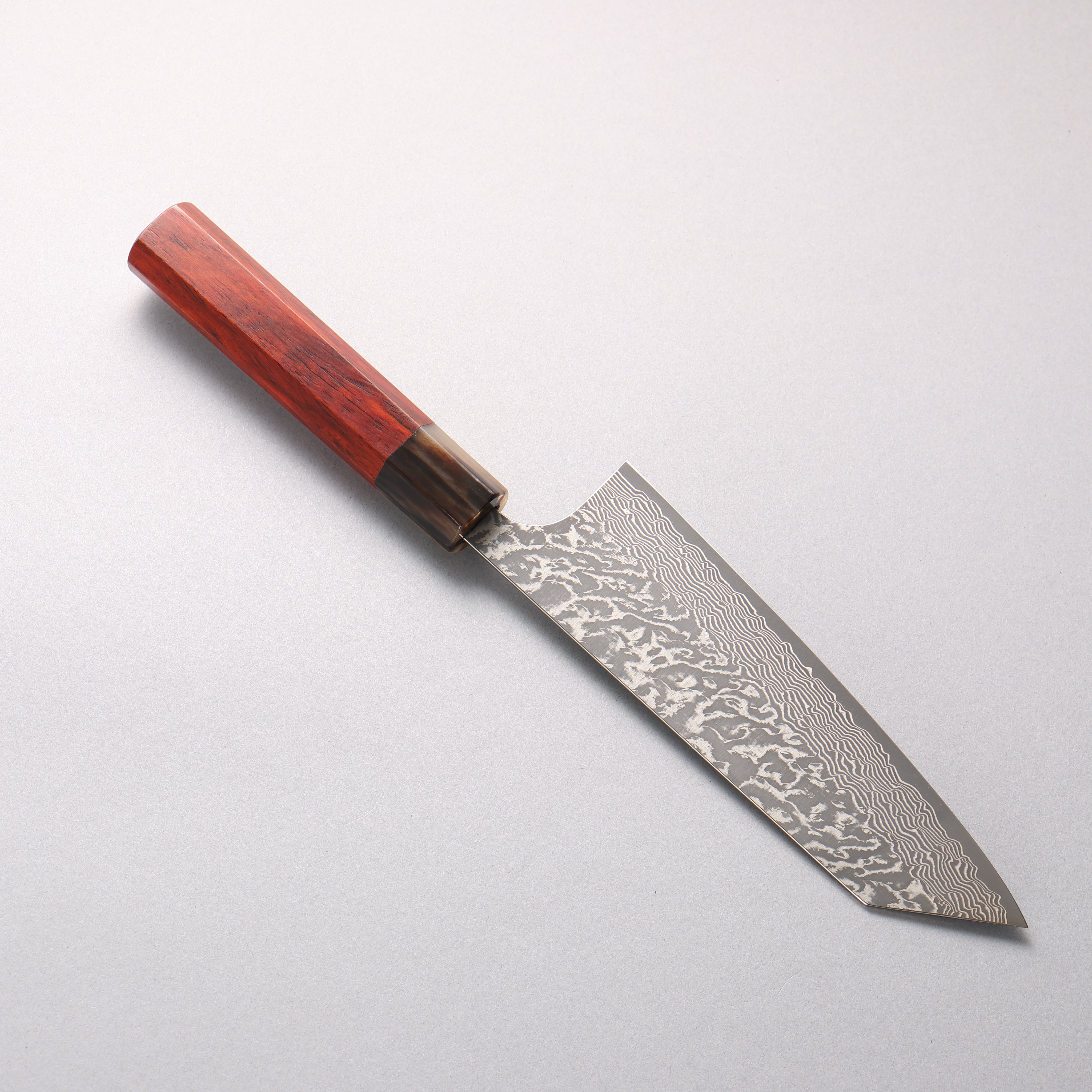 Yoshimi Kato SG2 Black Damascus Bunka 170mm Cocobolo (ferrule: White Water Buffalo Horn) Handle