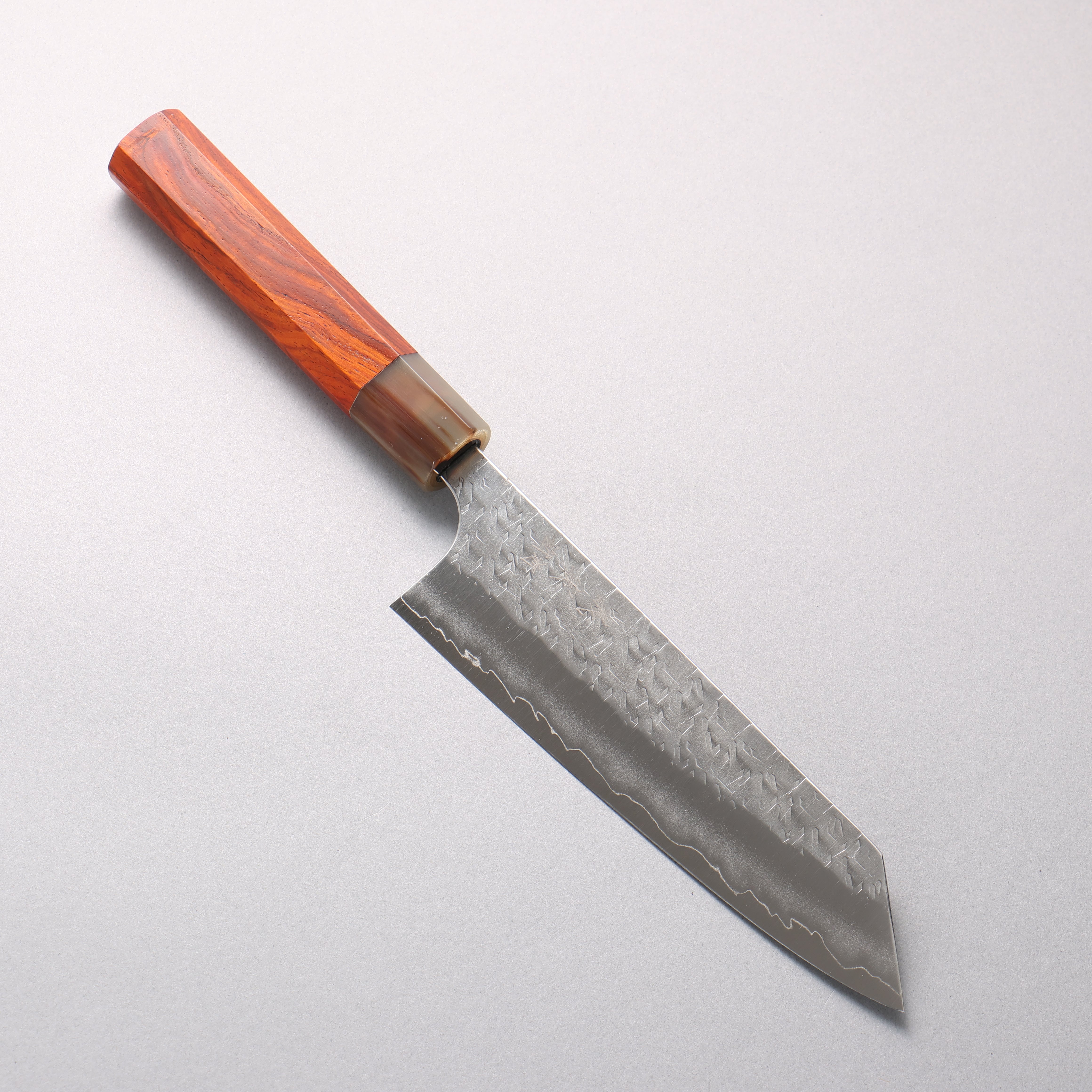Yoshimi Kato Hyo SG2 Hammered Bunka 170mm Cocobolo (ferrule: White Water Buffalo Horn) Handle