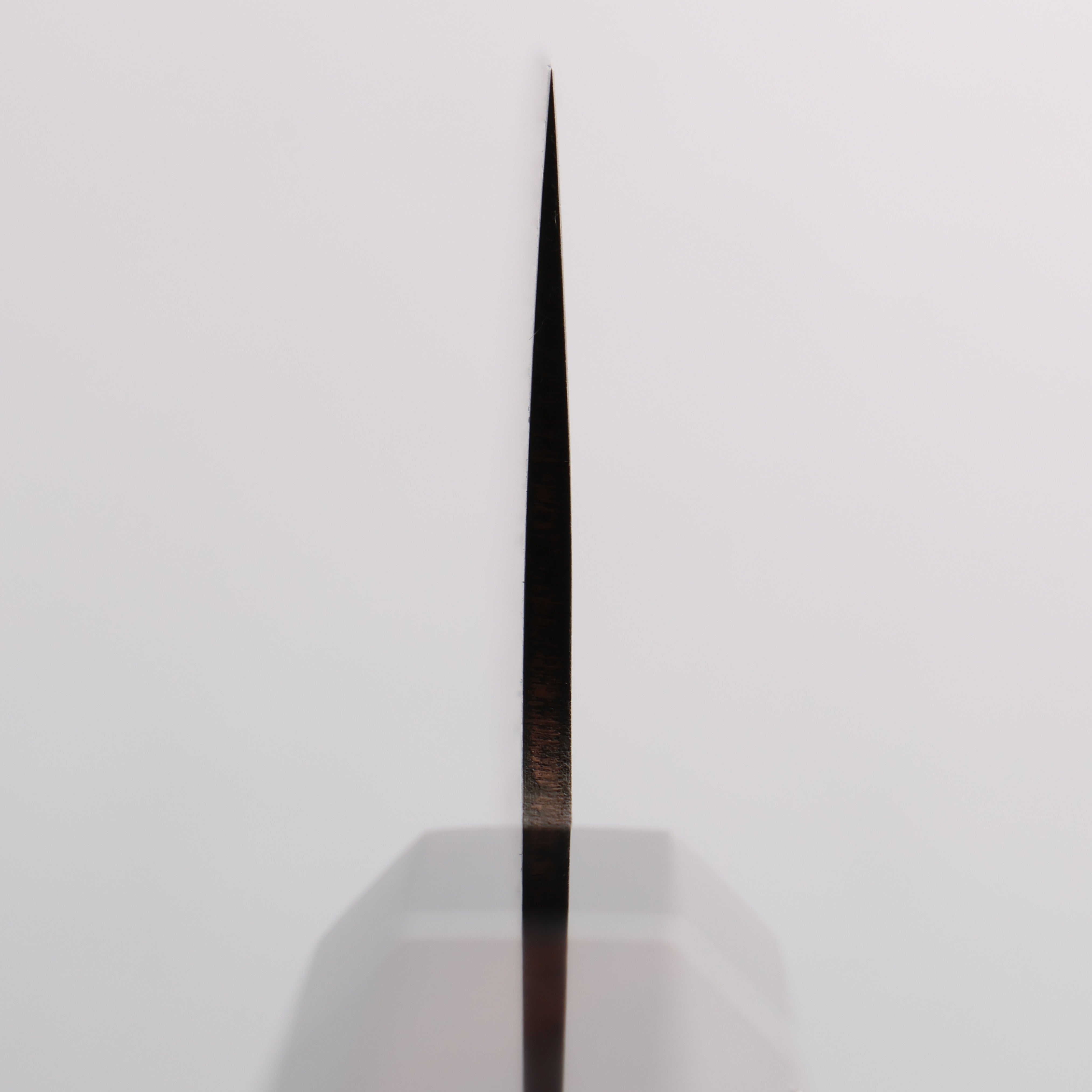 Takeshi Saji VG10w Colored Damascus Nashiji Santoku 180mm Ebony Wood (ferrule: Black Water Buffalo Horn And Silver Ring) Handle