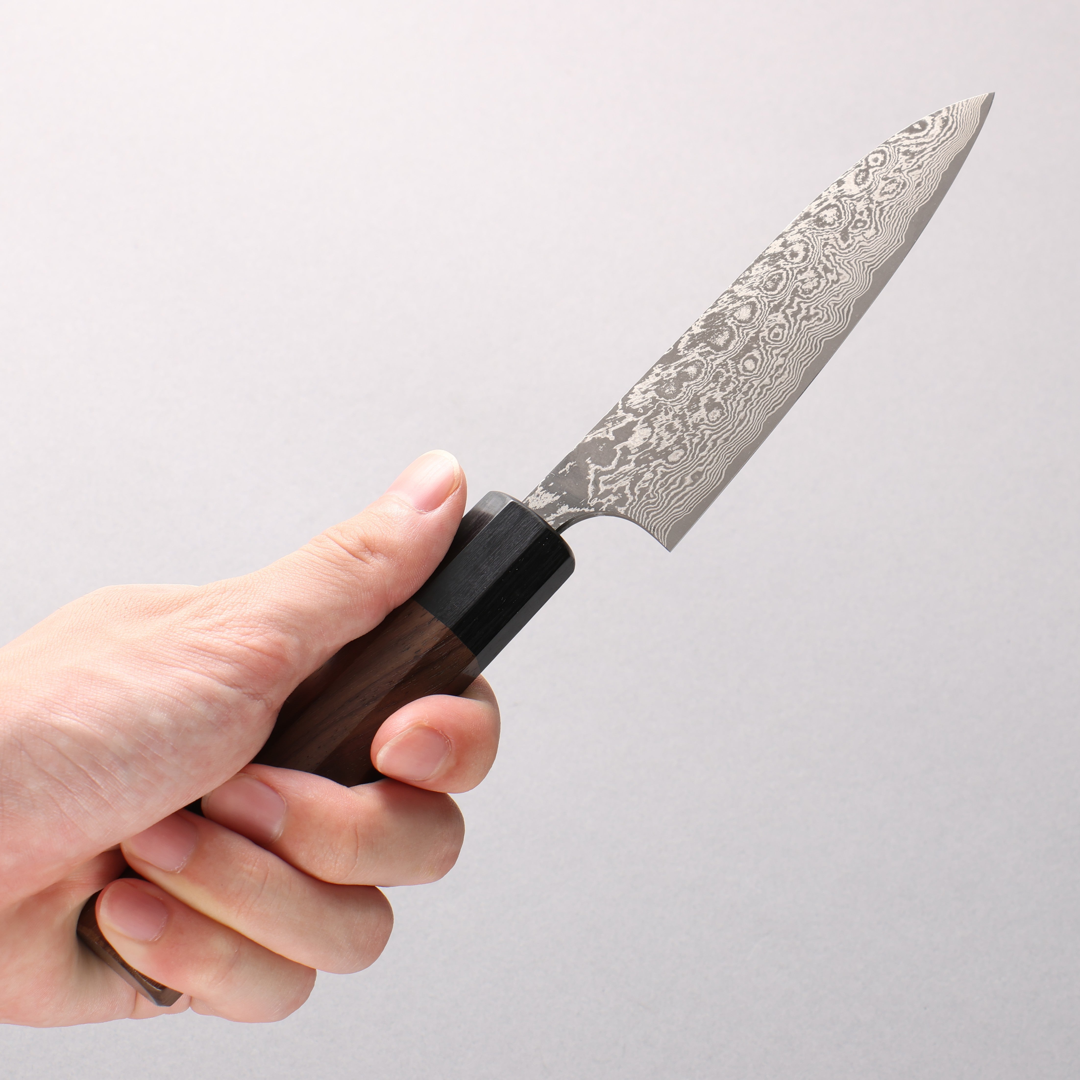 Masakage Kumo VG10 Damascus Petty-Utility 120mm Shitan Handle - Seisuke Knife