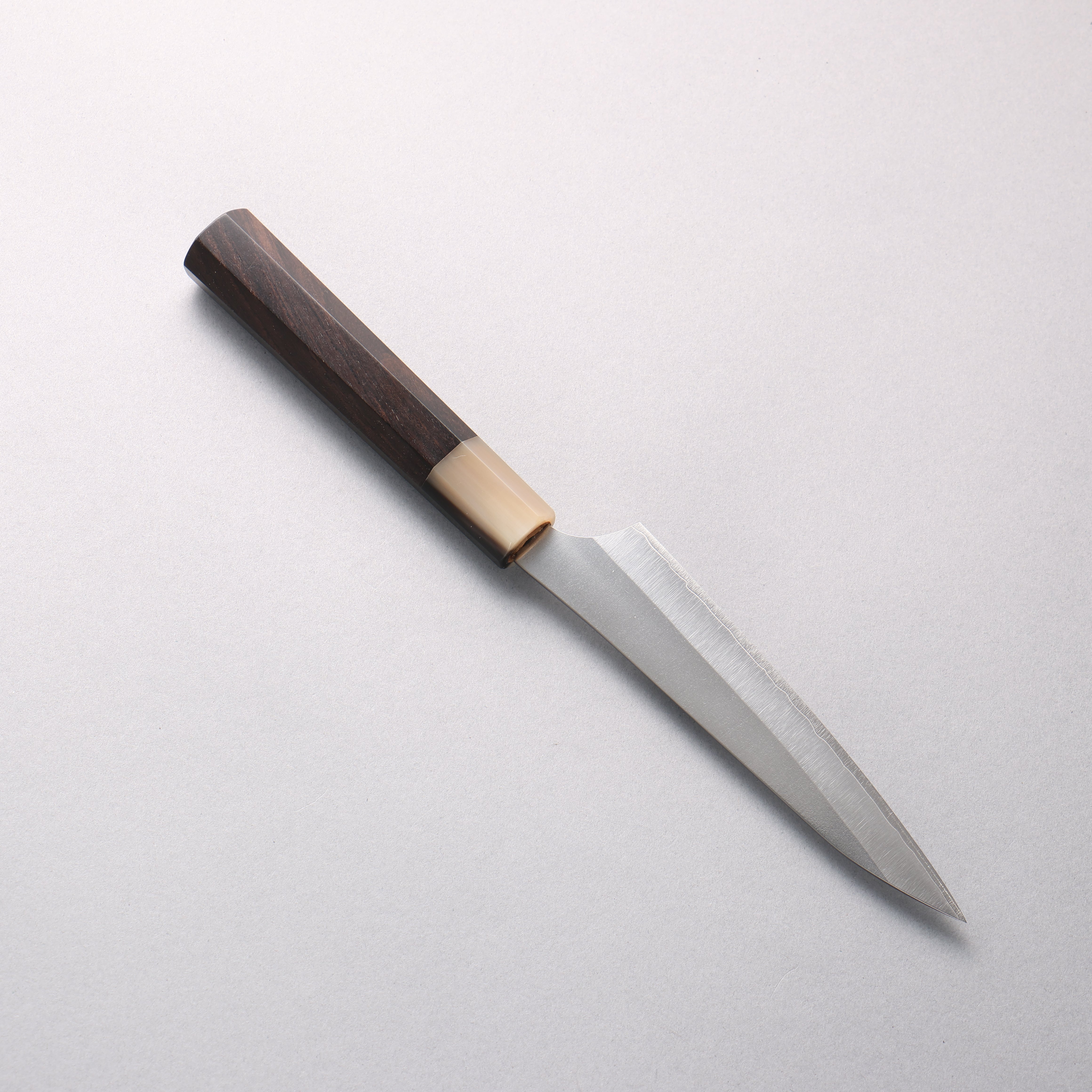 Yu Kurosaki New Gekko VG-XEOS Petty-Utility 130mm Ebony Wood & Buffalo Horn Handle - Seisuke Knife