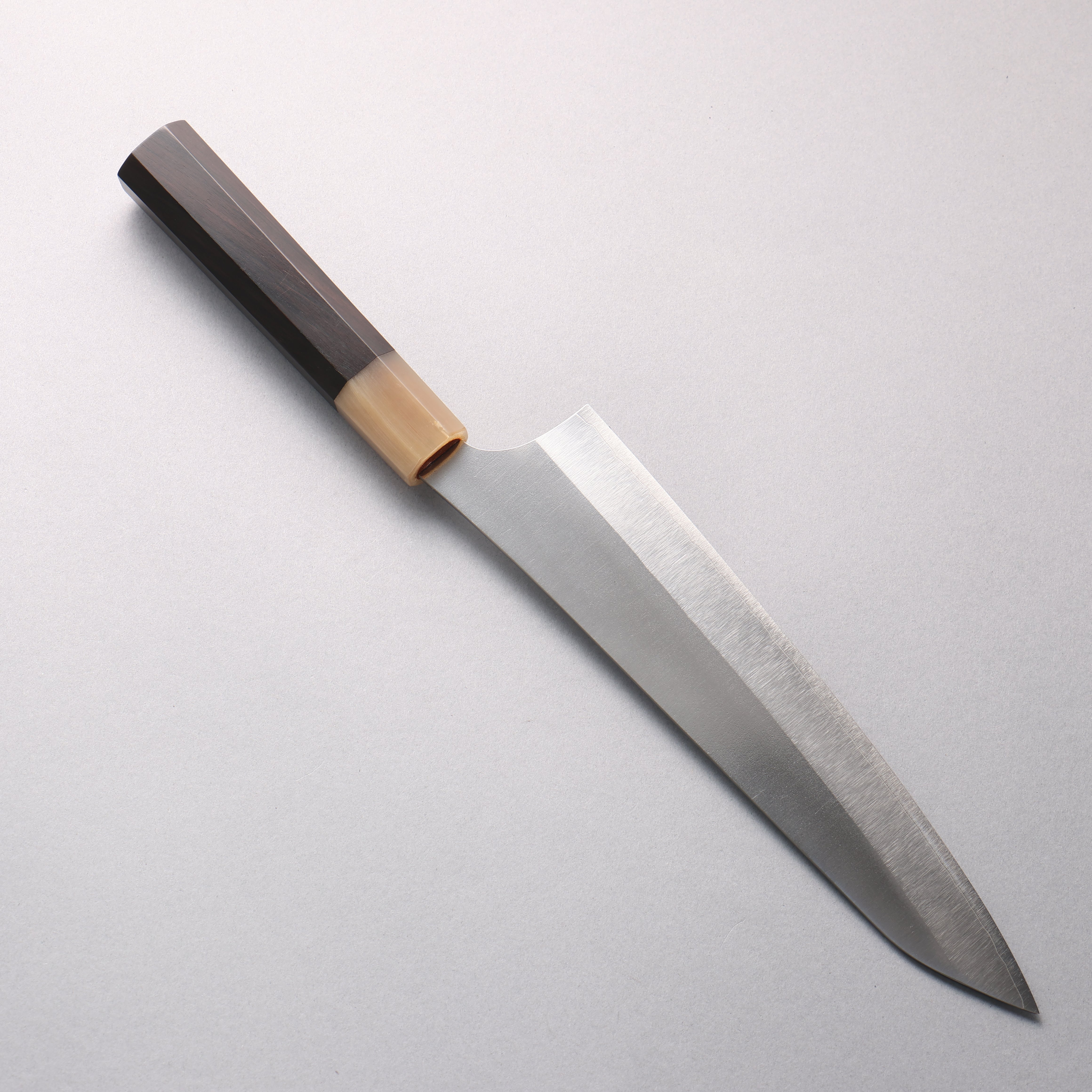 Yu Kurosaki New Gekko VG-XEOS Gyuto 210mm Ebony Wood (ferrule: White Water Buffalo Horn) Handle - Seisuke Knife