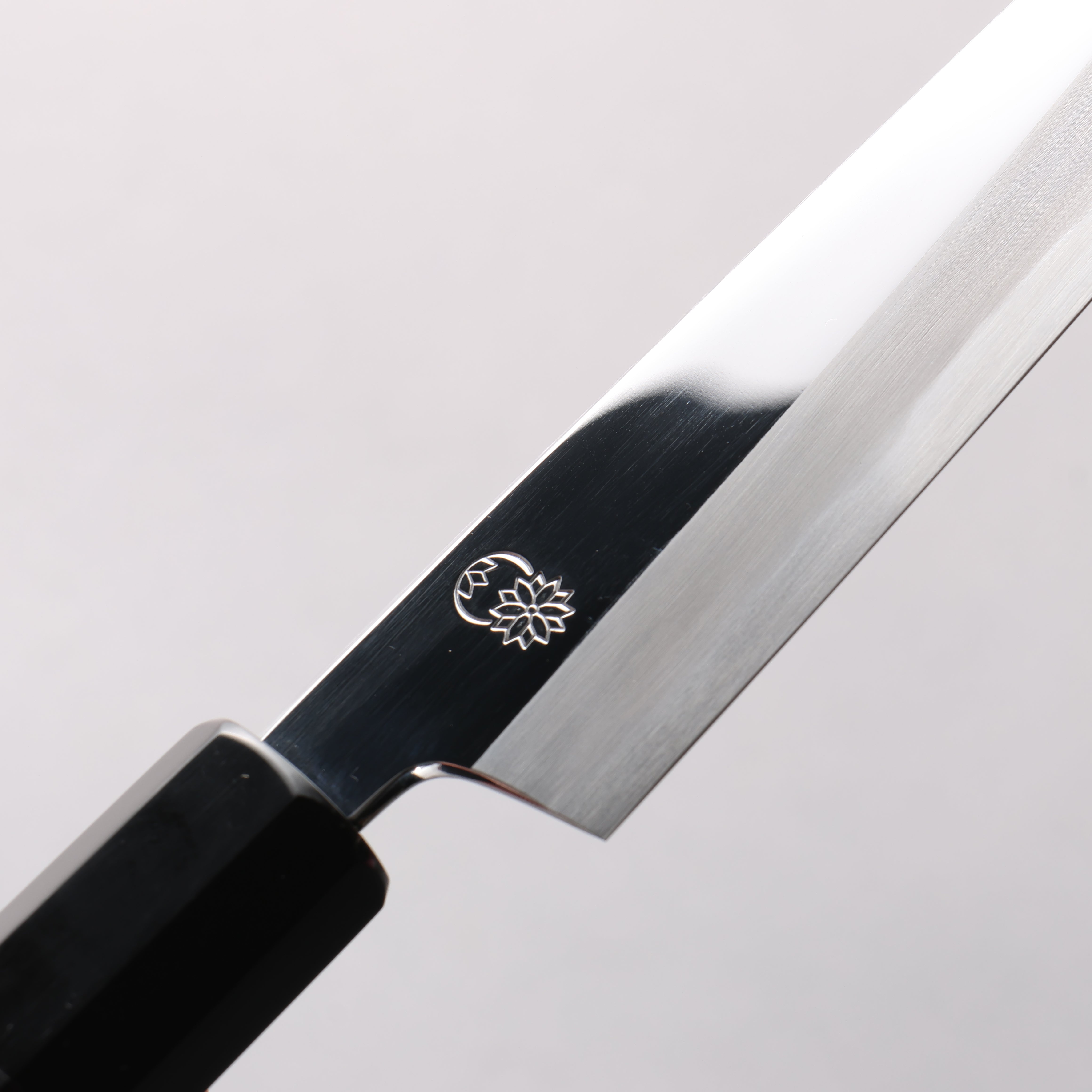 Choyo White Steel Migaki Petty-Utility 150mm Ebony Wood & Black Water Buffalo Horn Handle - Seisuke Knife