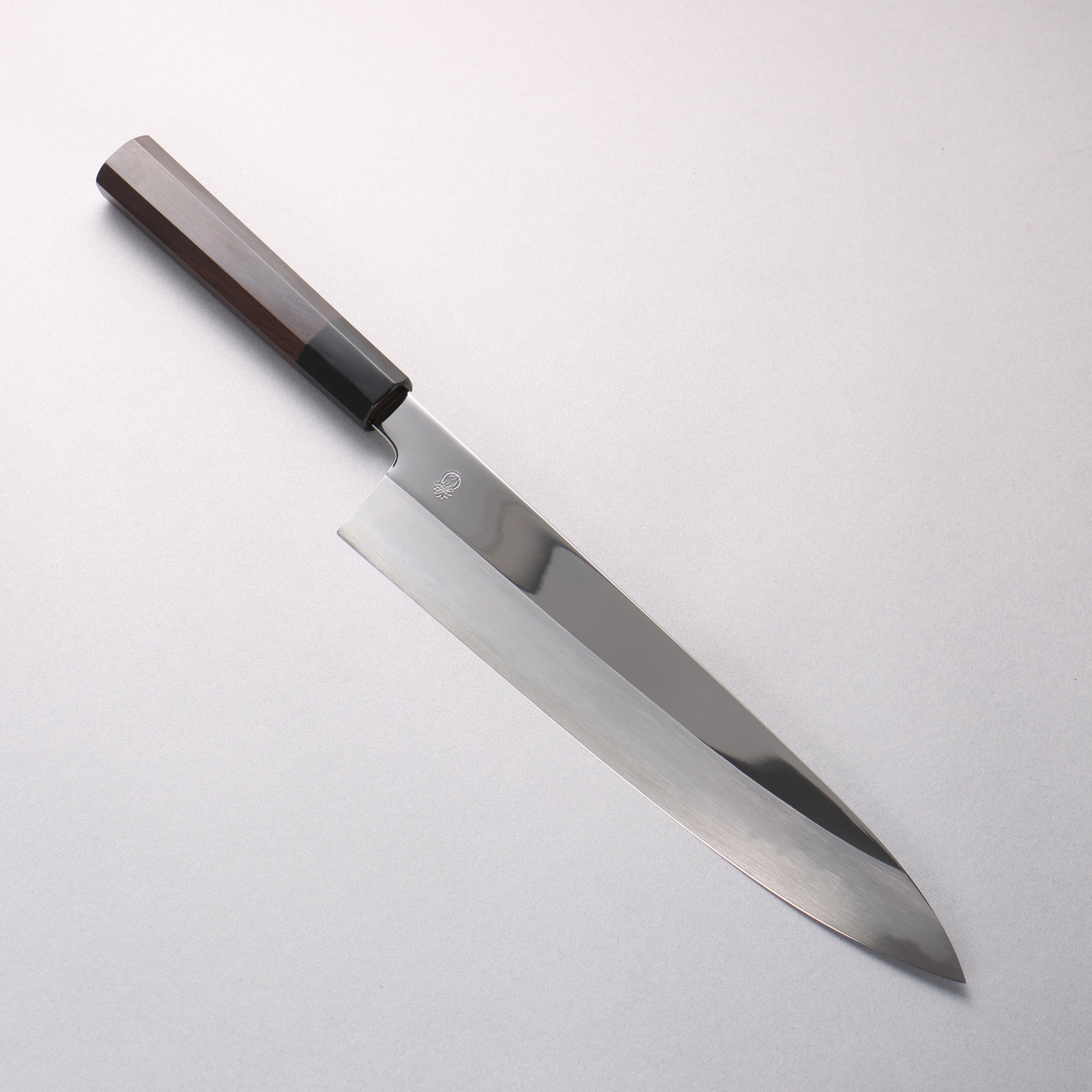 Choyo White Steel Mirrored Finish Gyuto 270mm Ebony Wood (ferrule: Black Water Buffalo Horn) Handle - Seisuke Knife